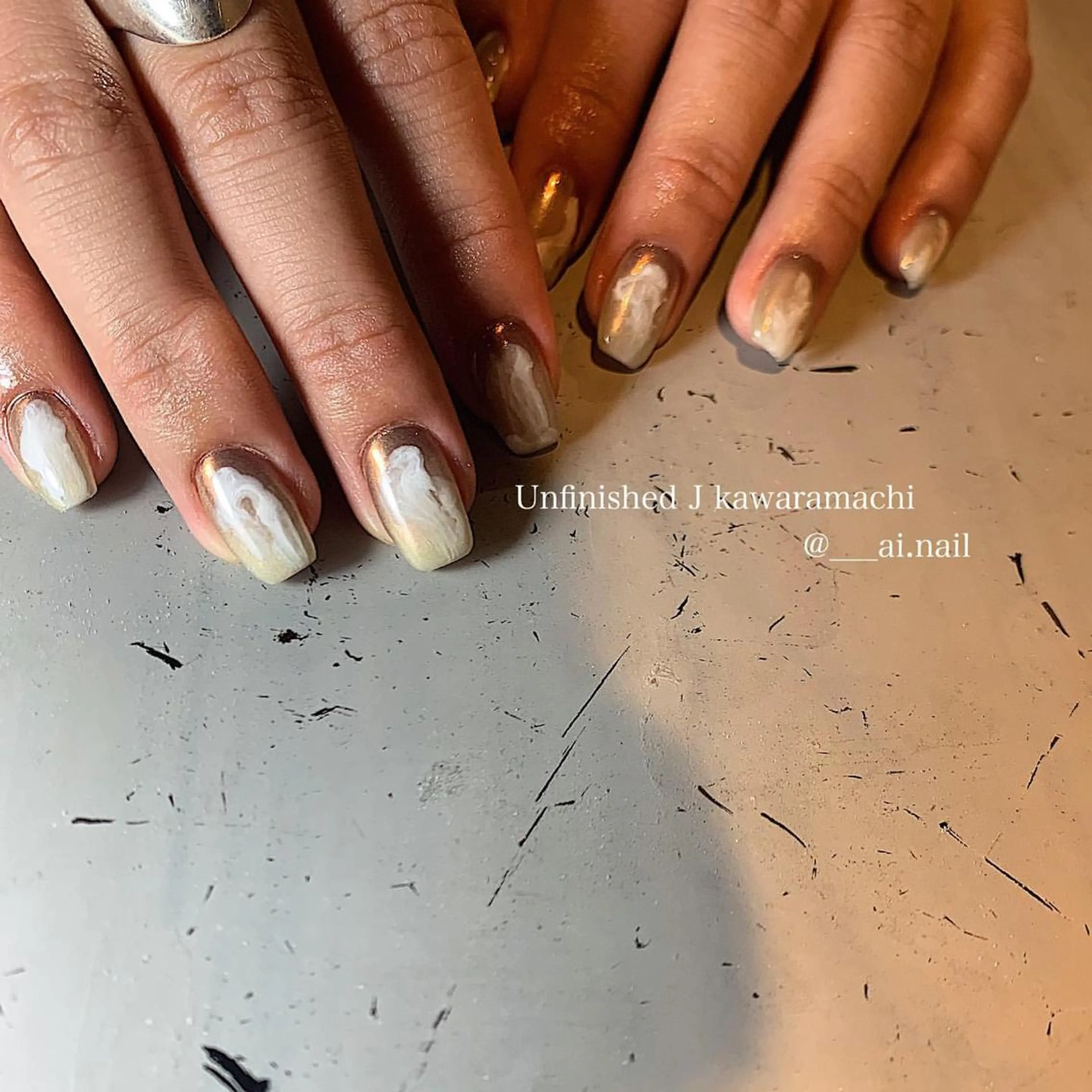 ネイル ハンドネイル 🍃伏見 / soL nail / aiのネイルデザイン