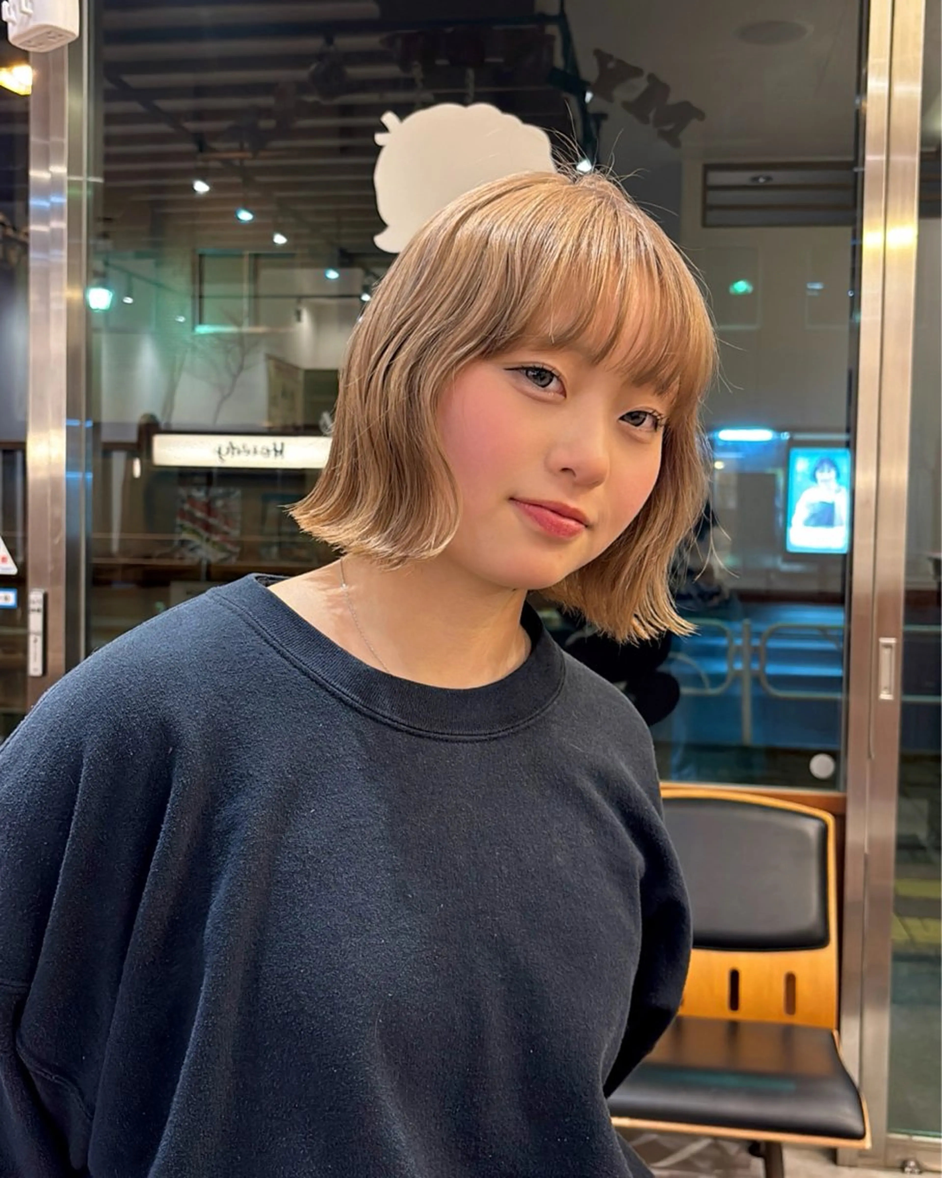 カラー ヘアカラー トリートメント SASAnagano 堀内未梨のヘアスタイル
