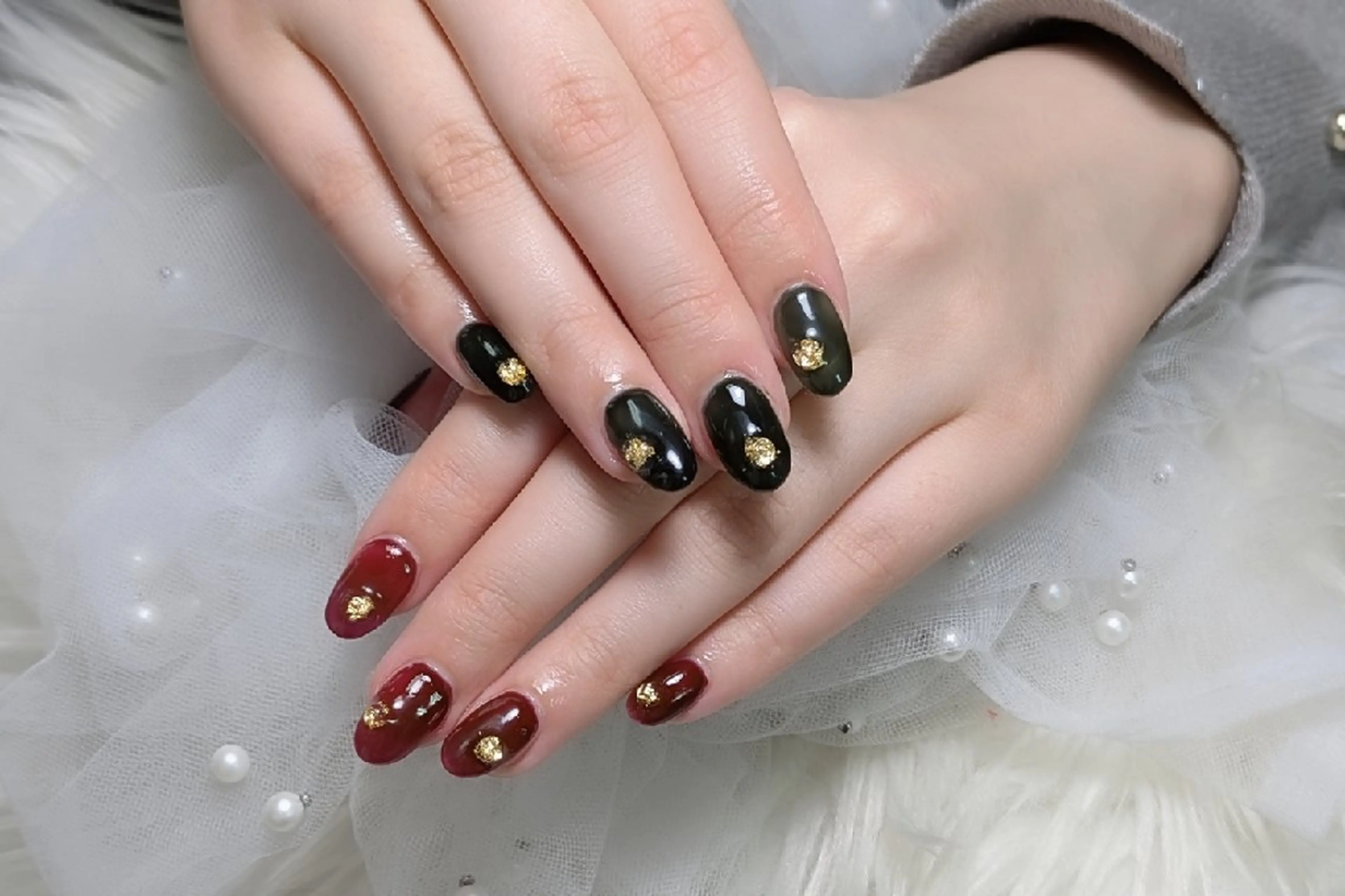 ネイル 長さ出し 持ち込み ハンドネイル m&pPrivate nailsalonのネイルデザイン