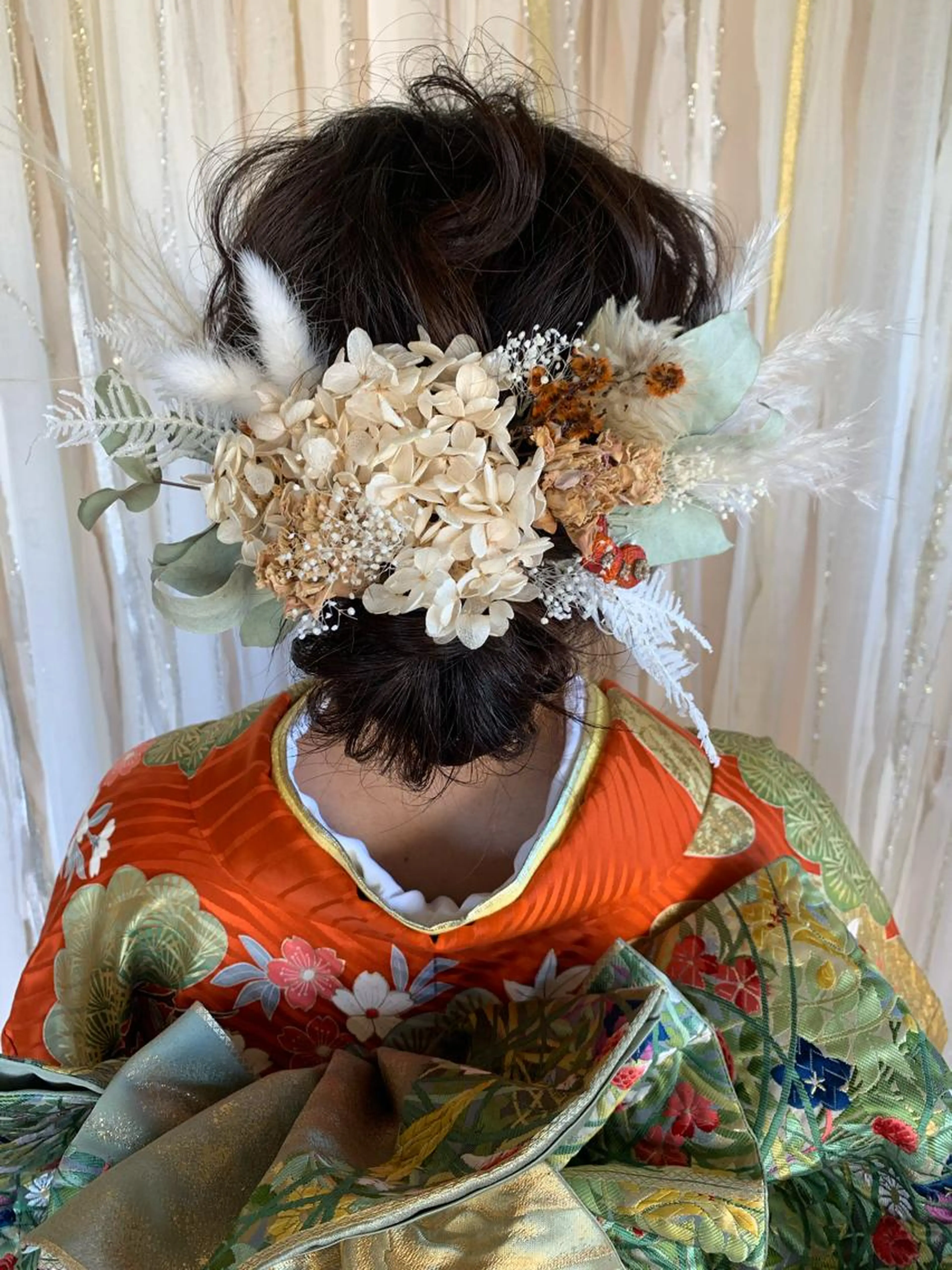 【ヘアセット】結婚式💛ライブ💜旅行🧡ユニバ💙デート❤️様々なイベントに🌹和髪アレンジは¥4400になります。の写真