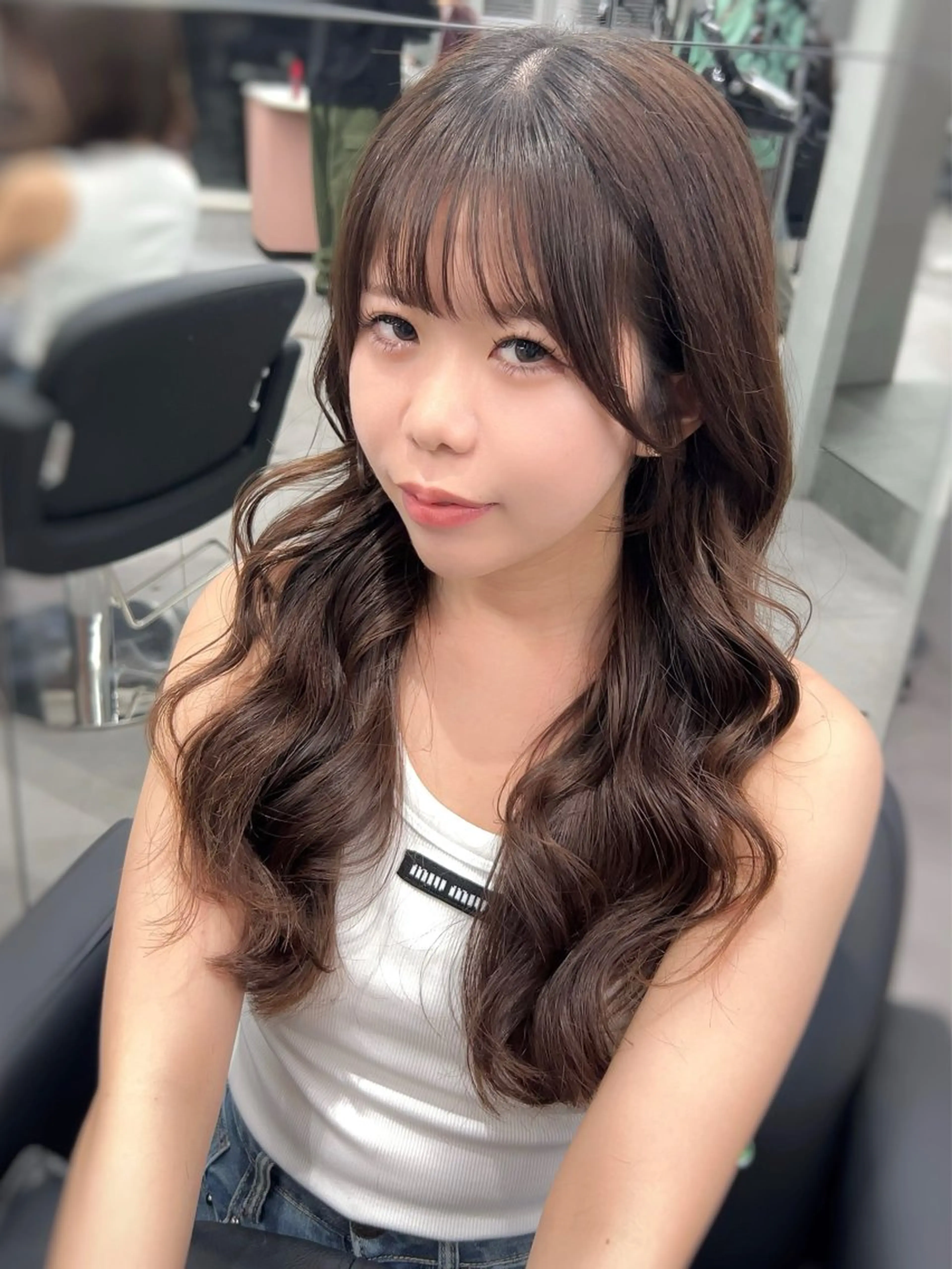 ロング カット パーマ トリートメント 👑 Saho👑のヘアスタイル