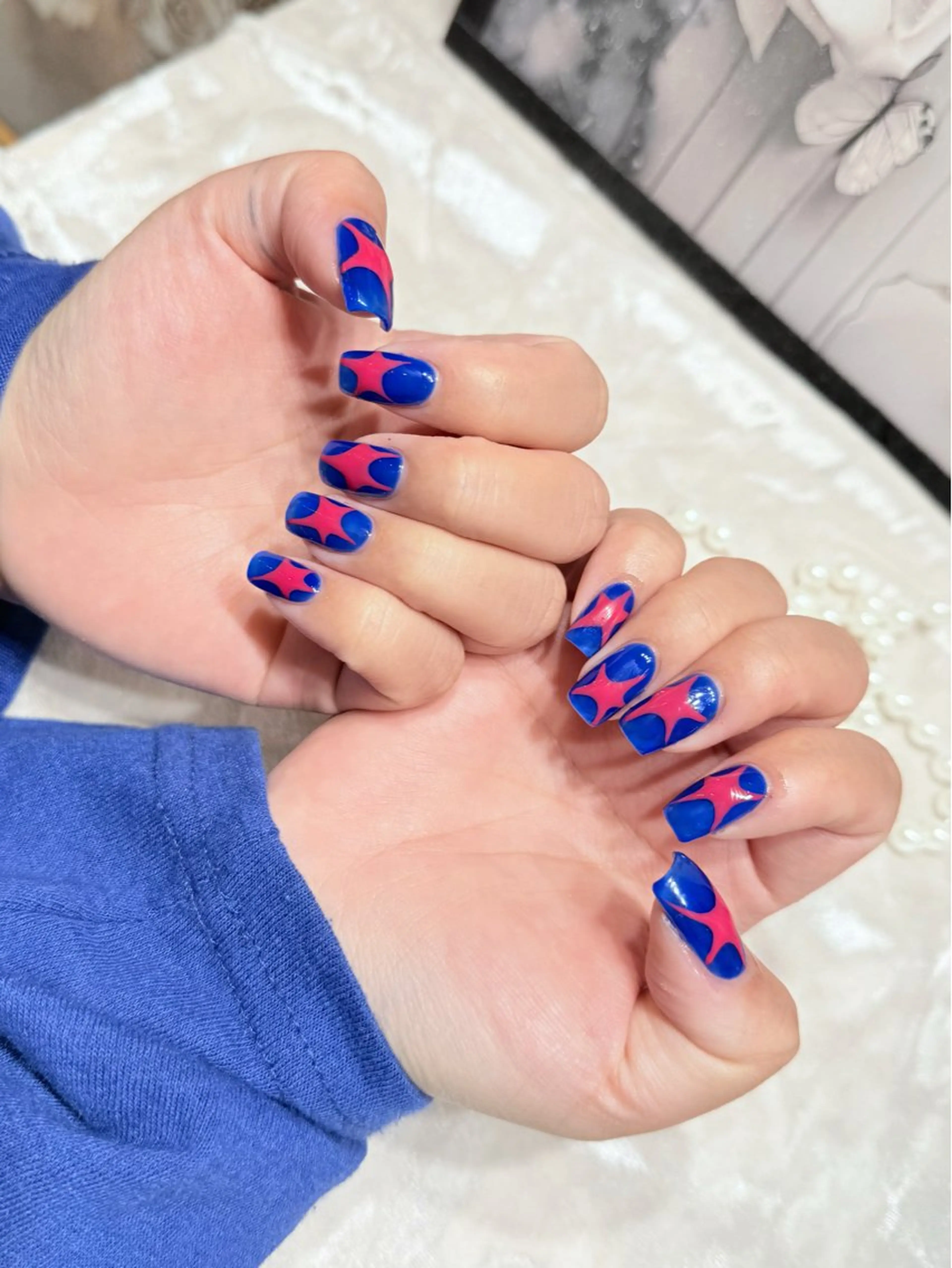 ネイル アートネイル フットネイル ジェルネイル ハート マグネットネイル Babarla Nailのネイルデザイン