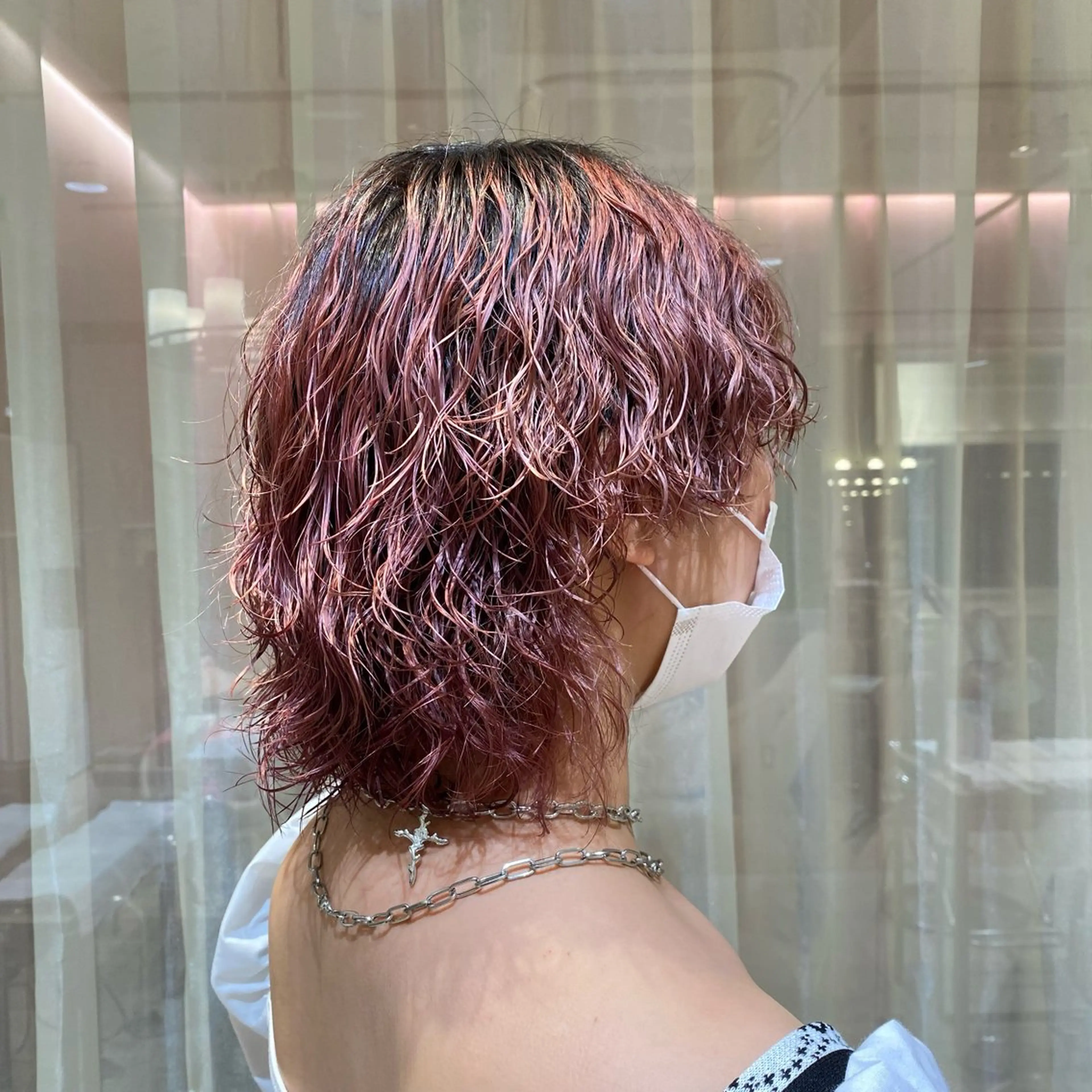 ミディアム カラー パーマ カット パーマ 🦕メンズカット🦕 望月渉のヘアスタイル