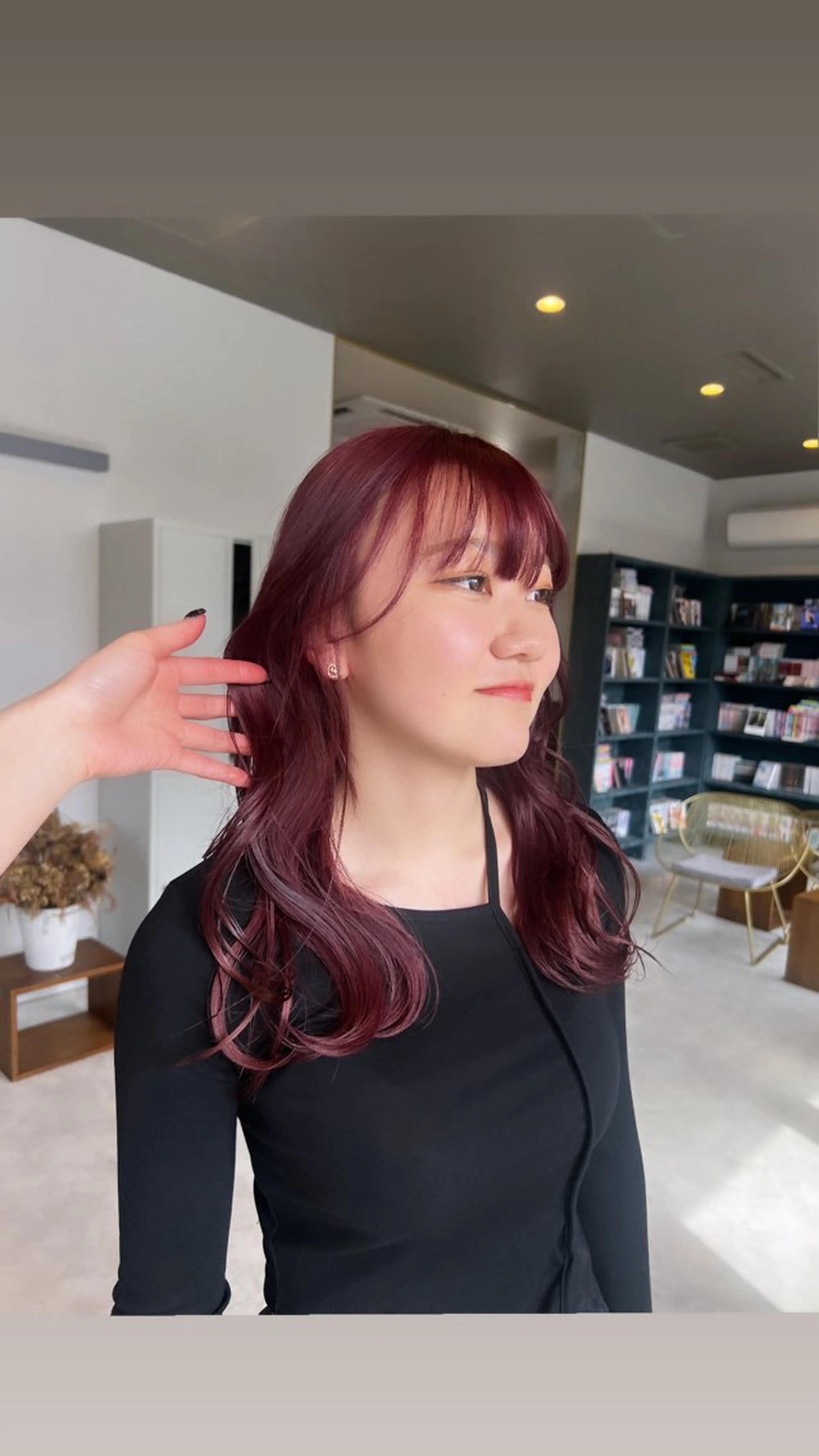 ロング カラー カット ヘアカラー パーマ yomu  hair library所属・武藤 りょうのヘアスタイル