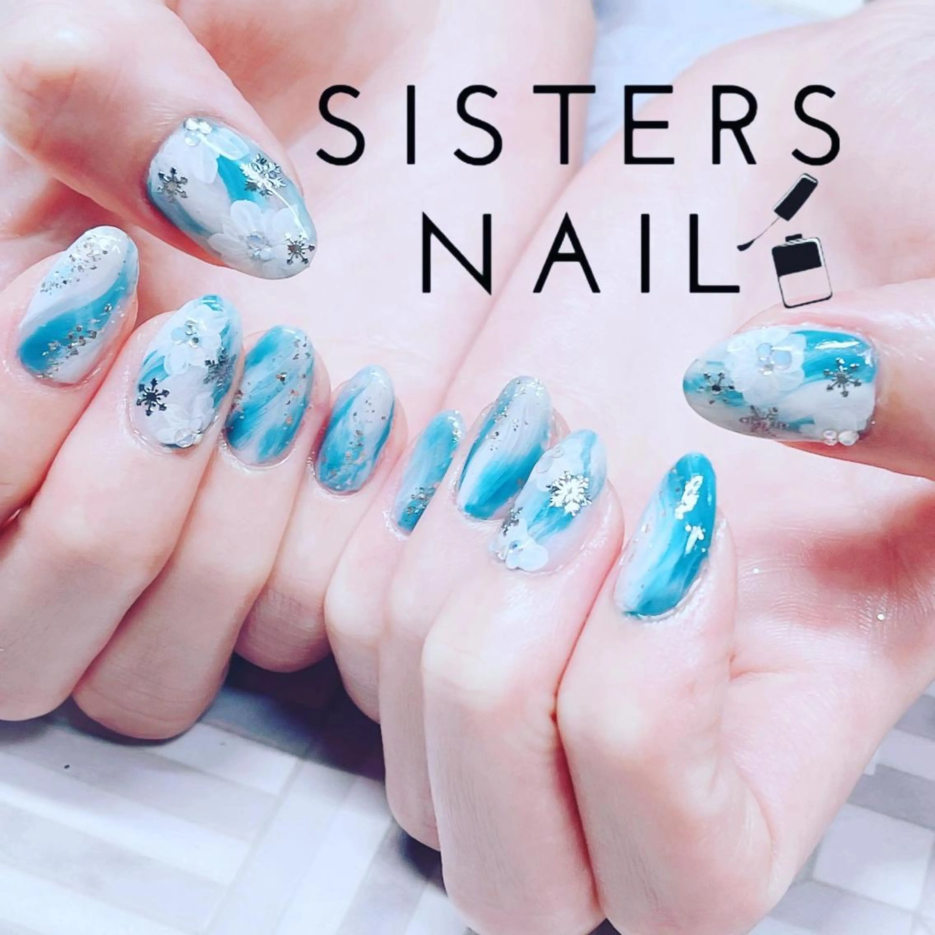 ネイル アートネイル ニュアンスネイル 冬ネイル ハンドネイル ハンドケア sisters nail.fのネイルデザイン