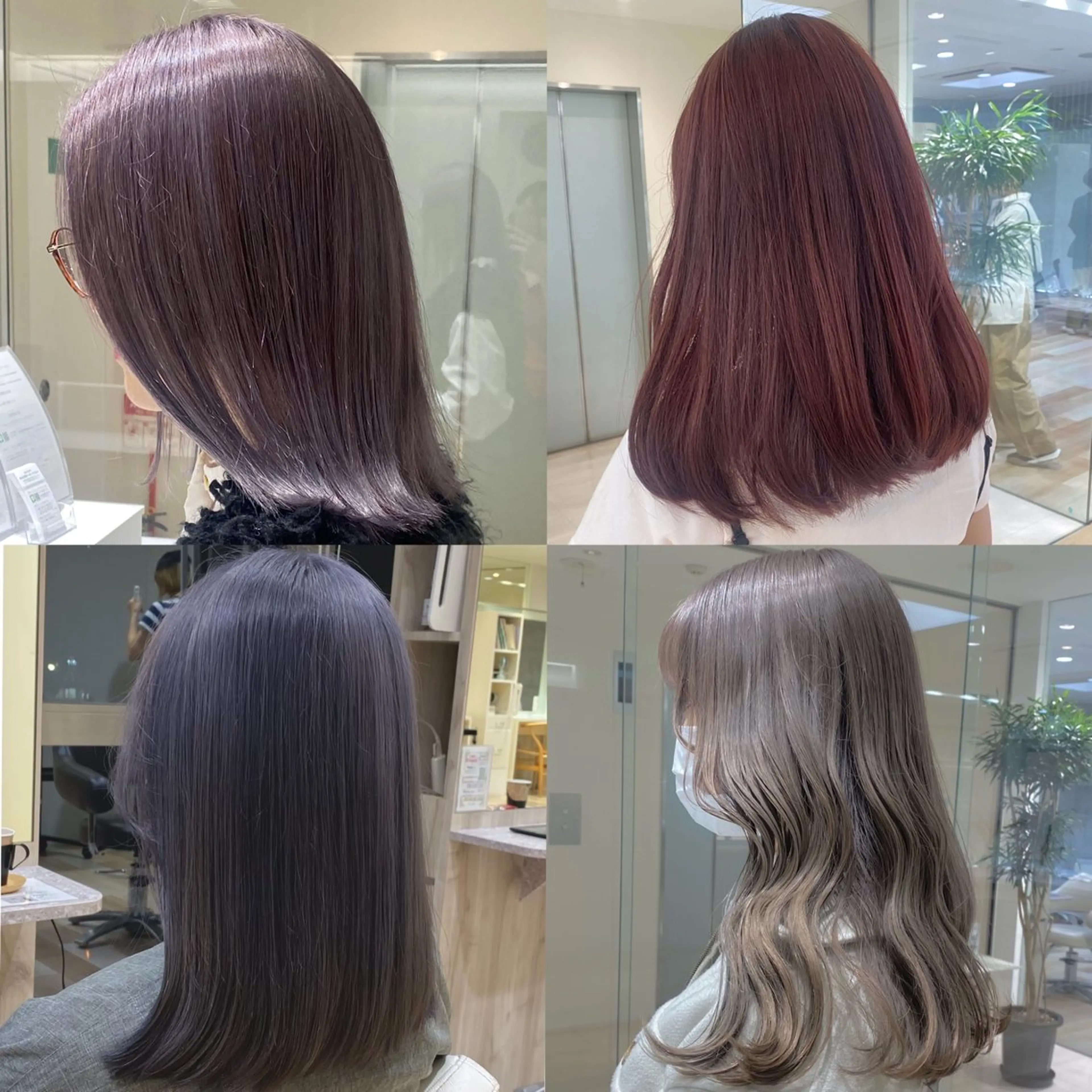 ミディアム カラー ブリーチ カット ヘアカラー トリートメント 松永 わかなのヘアスタイル