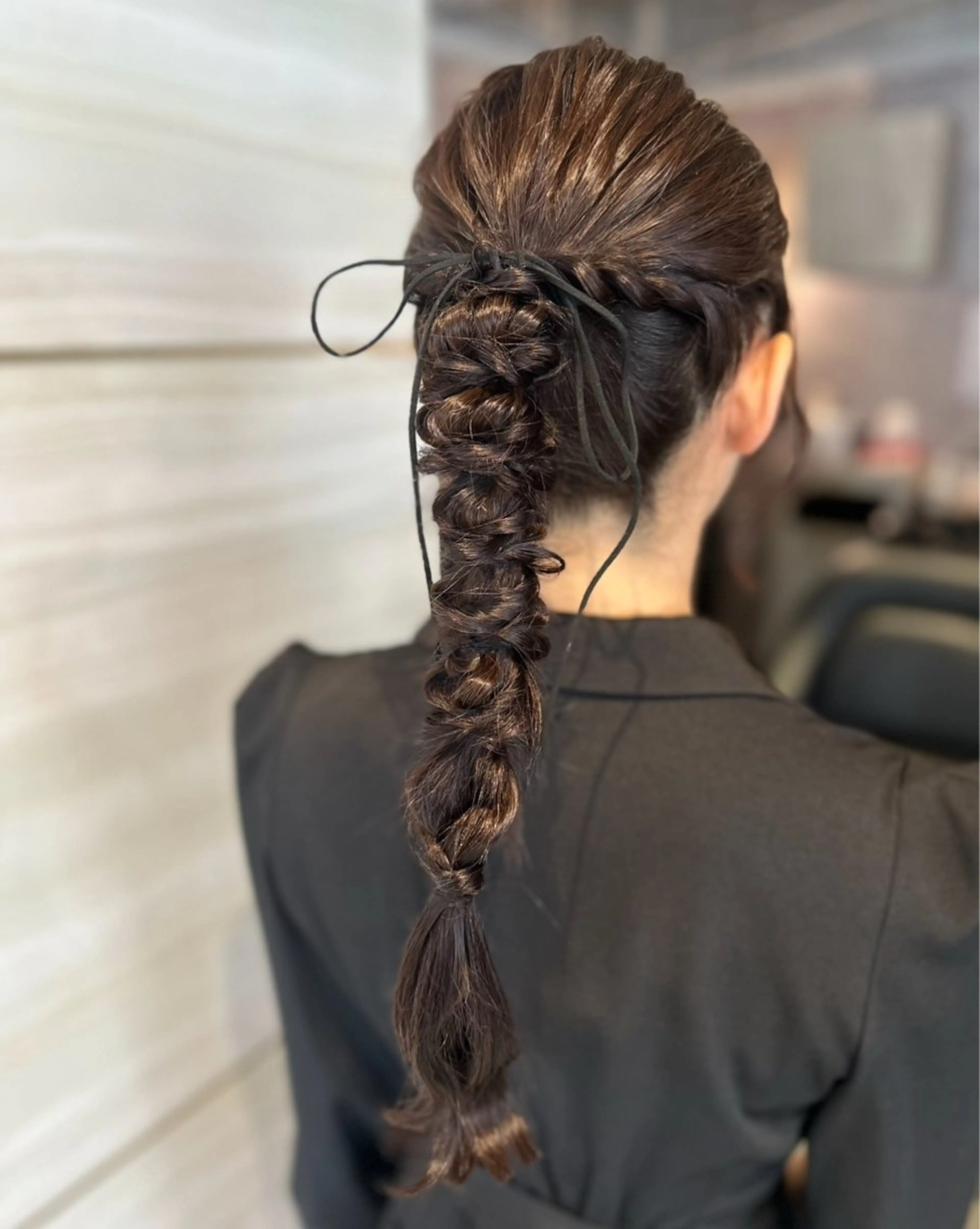 ロング ヘアセット 島崎 穂乃香のヘアスタイル