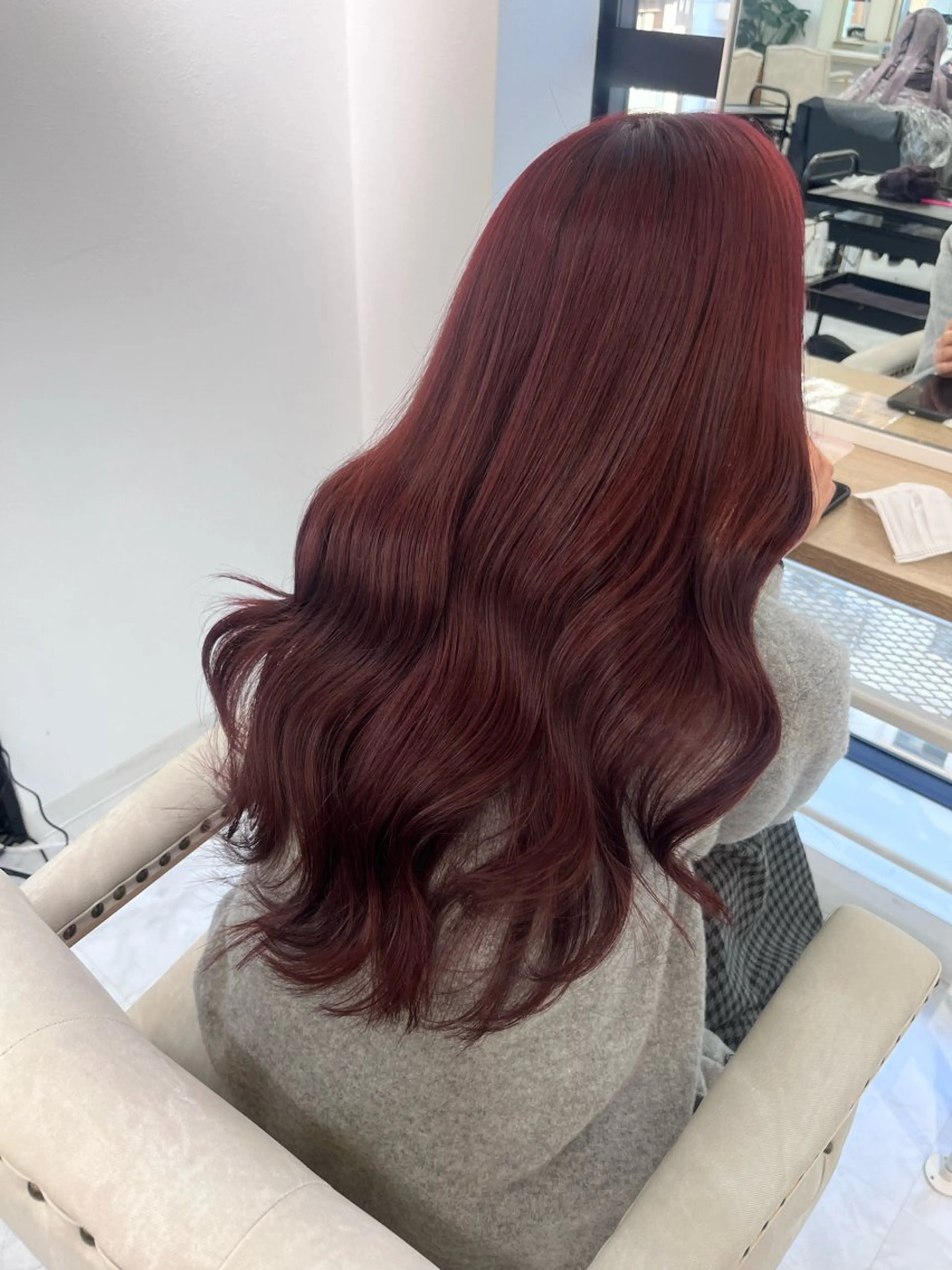 ロング カラー ヘアアレンジ 🎀韓国ヘア🎀 𝐬𝐚𝐫𝐚🎀のヘアスタイル