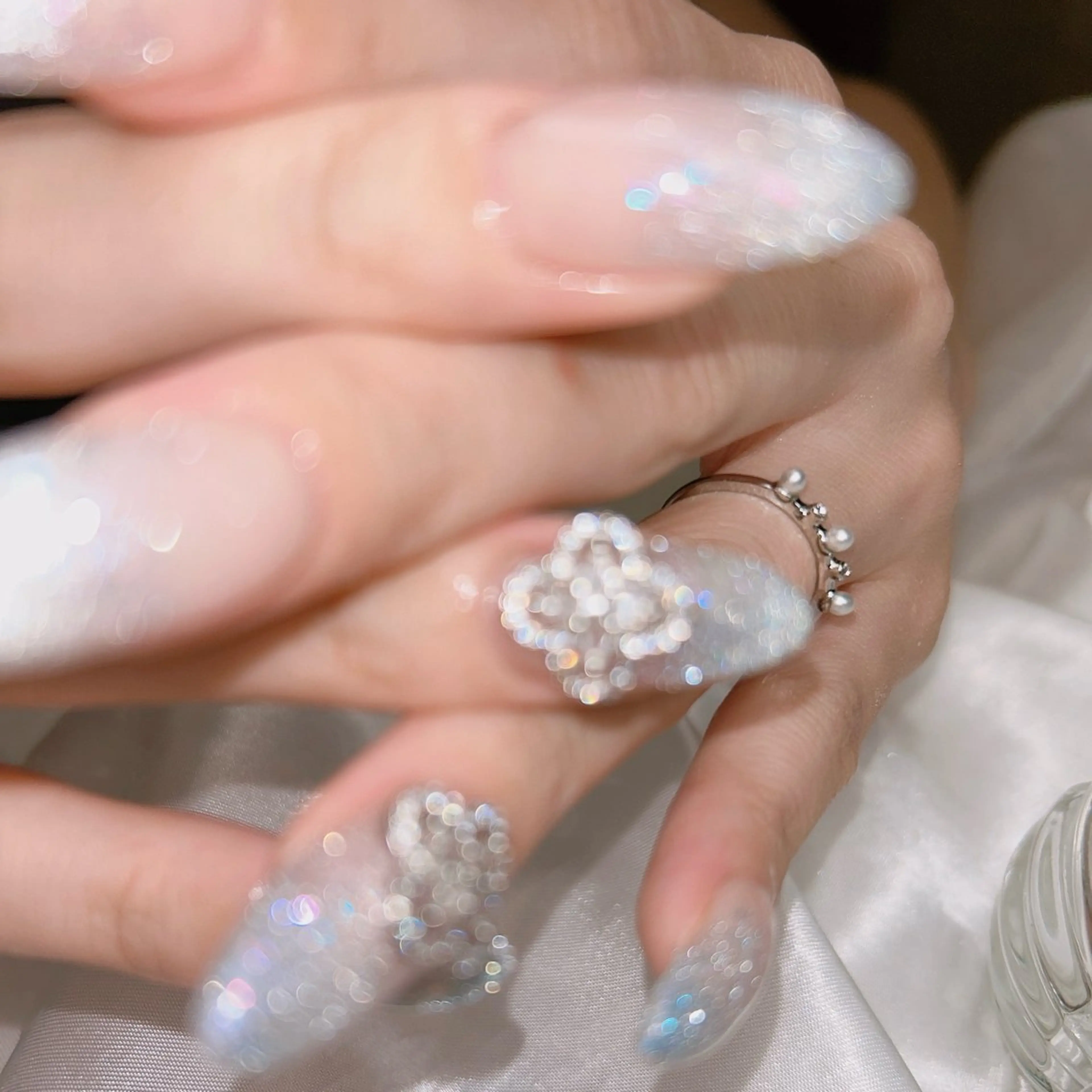 ネイル フラッシュネイル キラキラネイル ハンドネイル junna のぞいてねのネイルデザイン