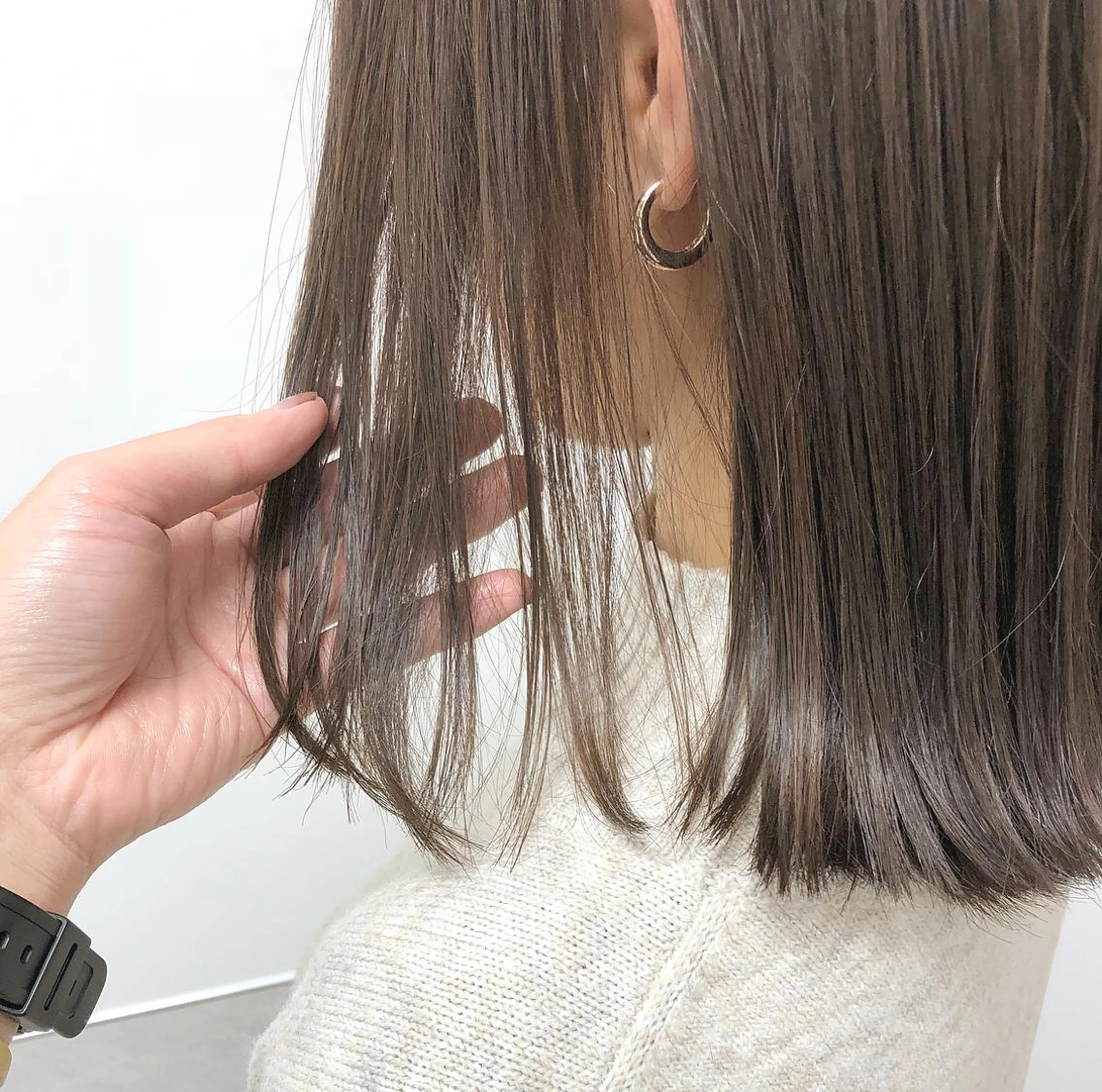 ミディアム カラー ブルーカラー ブルージュ ラベンダーカラー autre所属・大久保 ひでなりのヘアスタイル