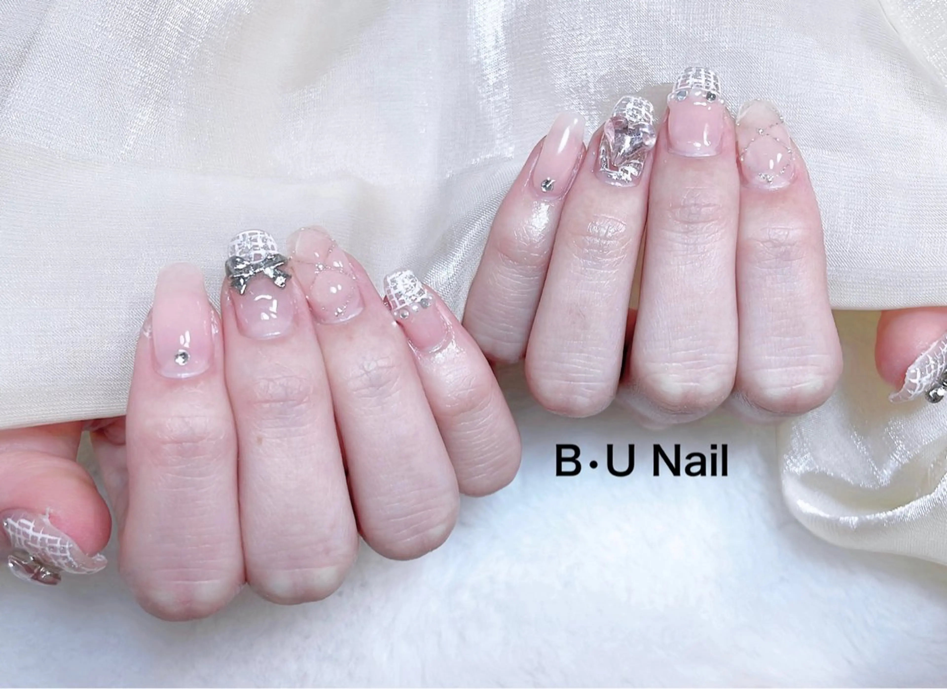 ネイル アニマル柄 アートネイル チークネイル フラッシュネイル フットネイル ハンドネイル B•U Nail 長さだし専門店大宮のネイルデザイン