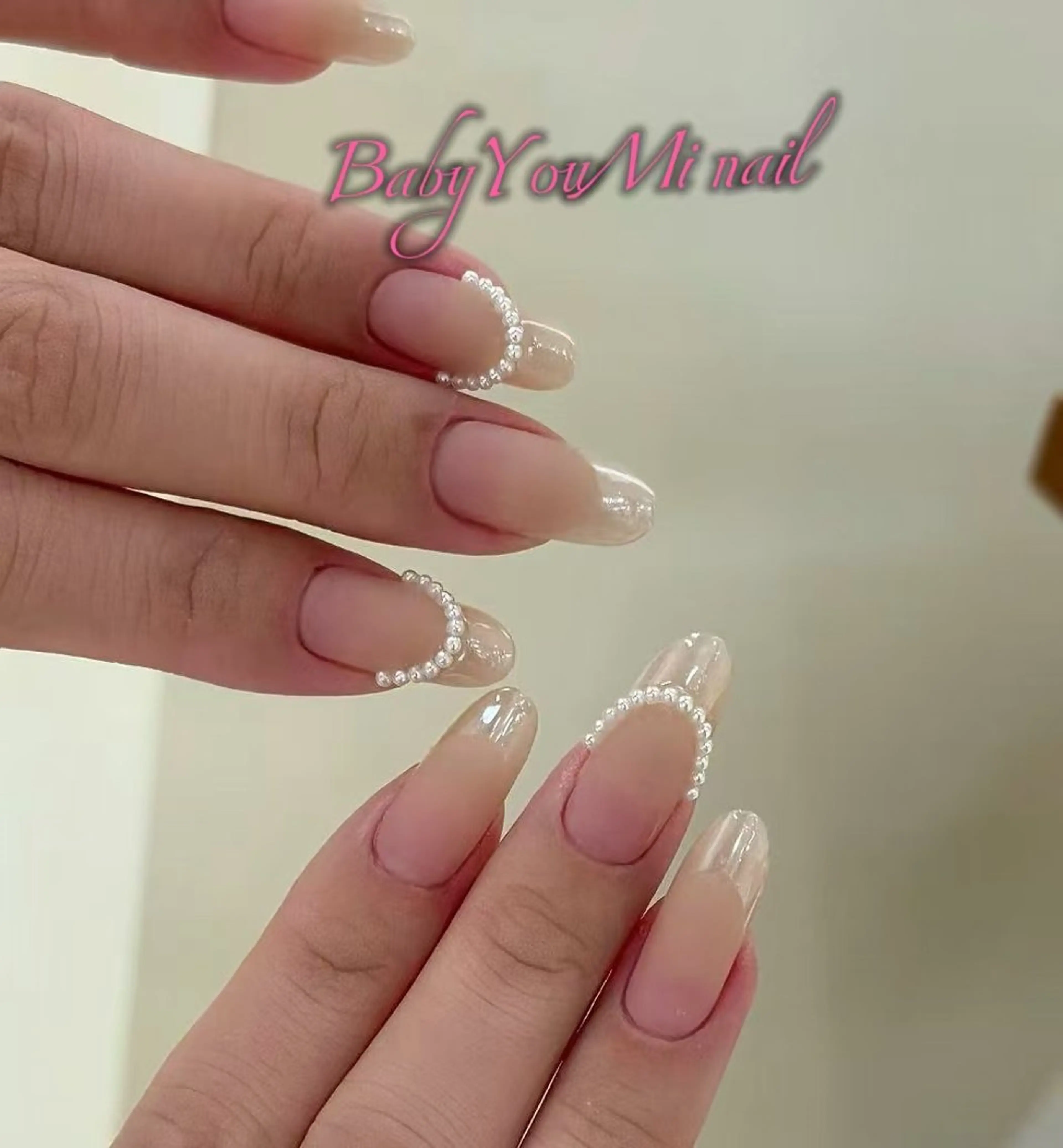 ネイル オーロラネイル フラワーネイル フットネイル フレンチネイル ジェルネイル ハンドネイル BabyYouMi ねねのネイルデザイン