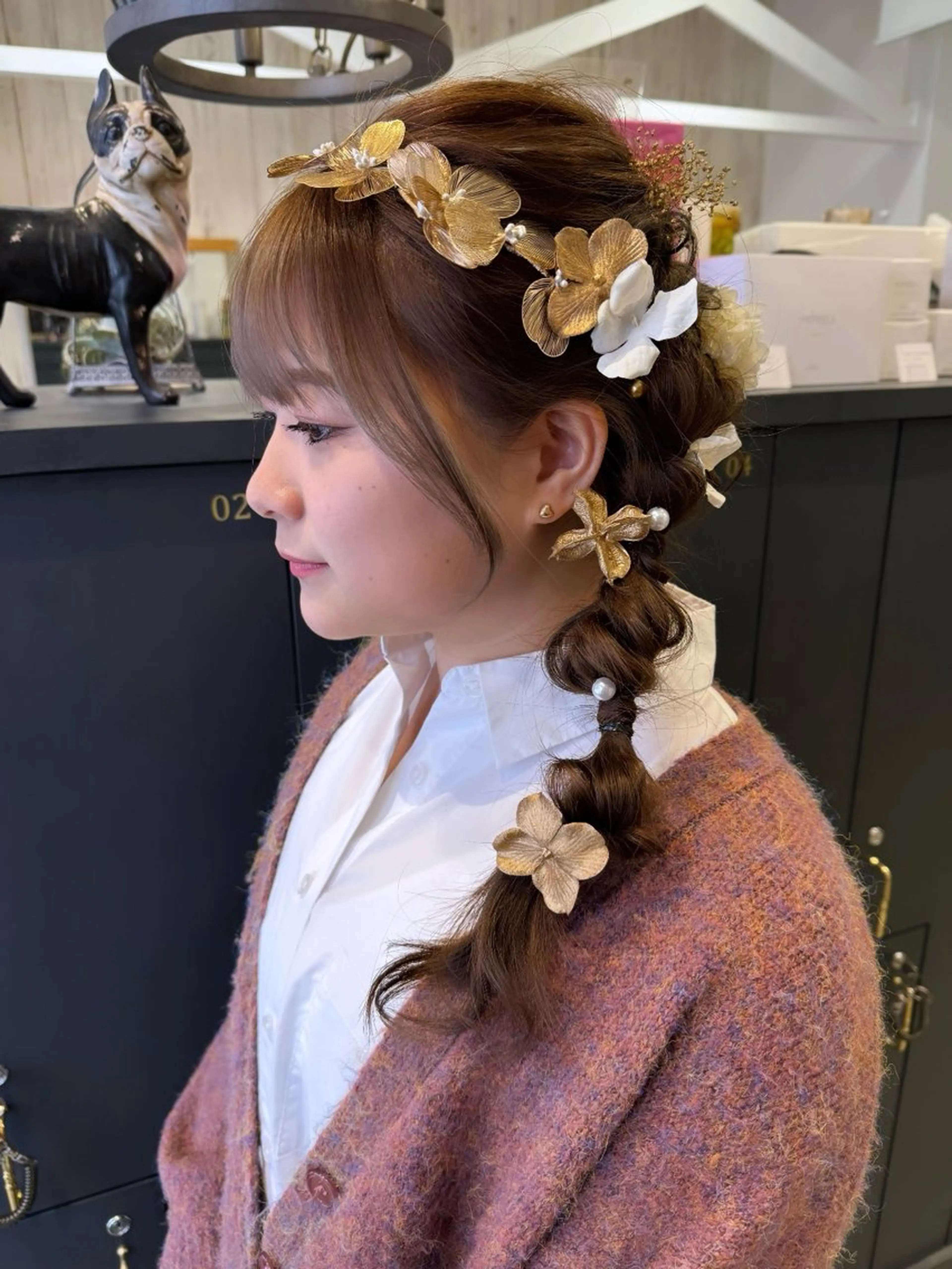 ロング カット ヘアカラー 細沼 葵のヘアスタイル