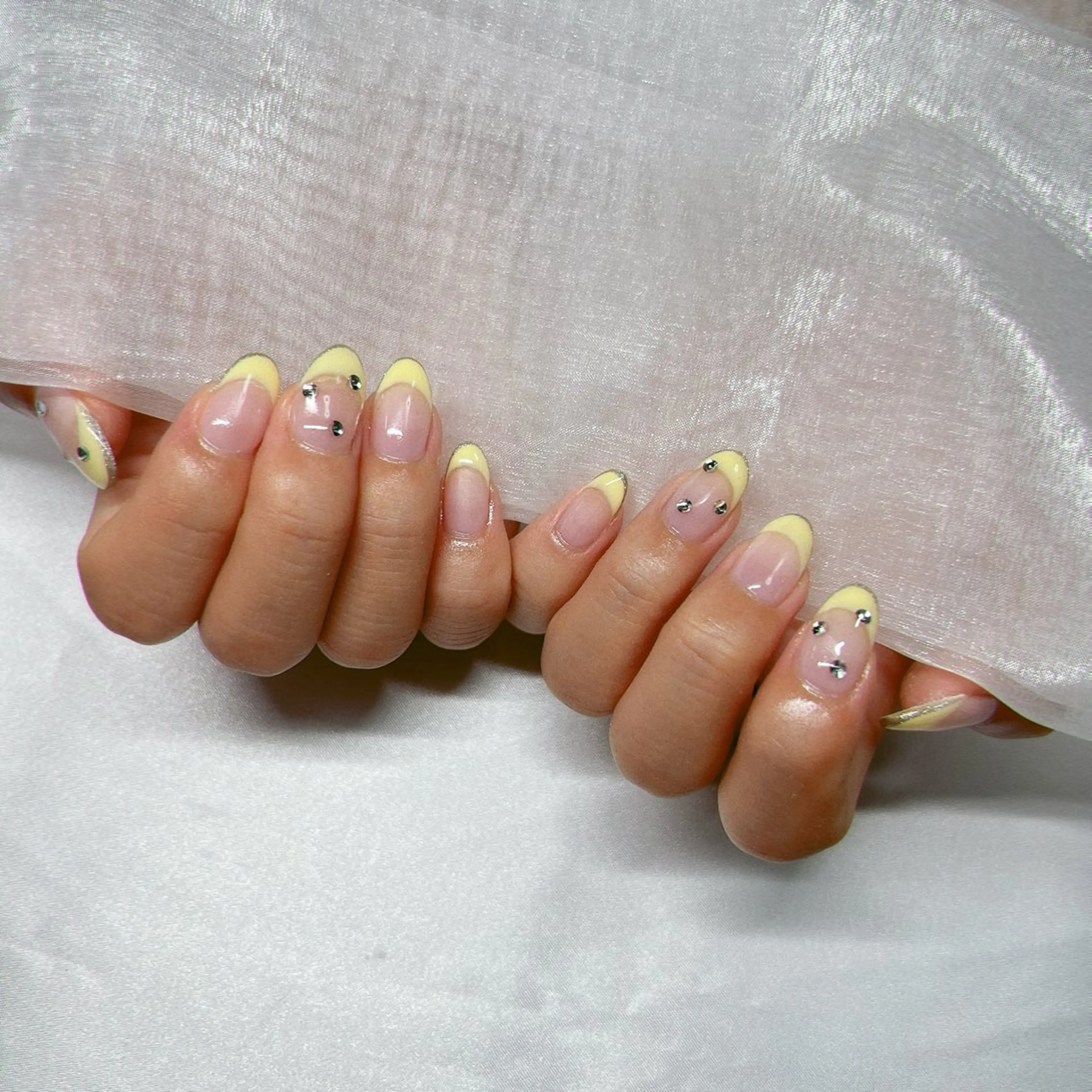 ネイル ジェルネイル 韓国ネイル ラメ(グリッター) マグネットネイル ミラーネイル ハンドネイル -nail salon-Reward所属・nail salon Rewardのネイルデザイン