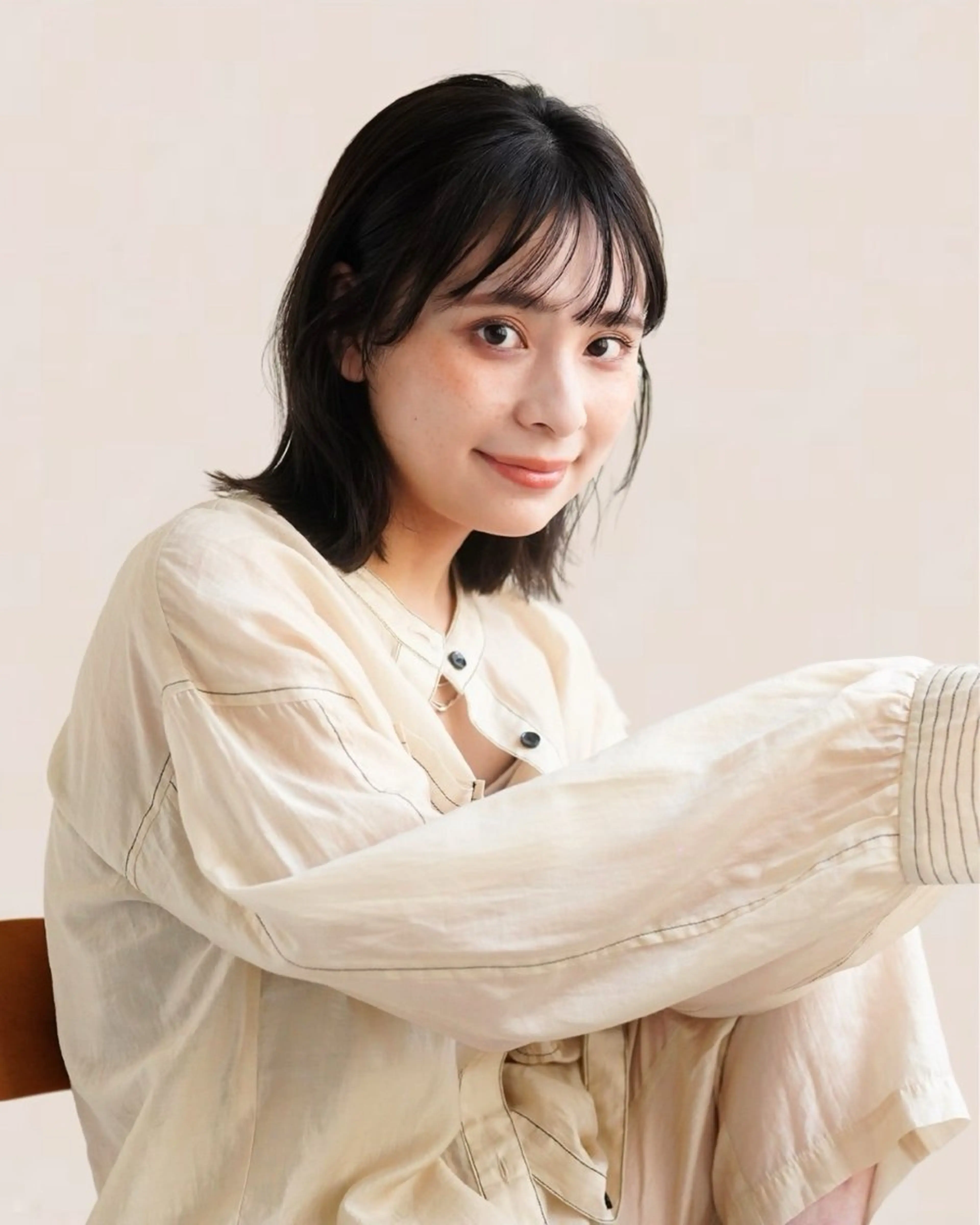 ミディアム Joule 建山美友のヘアスタイル