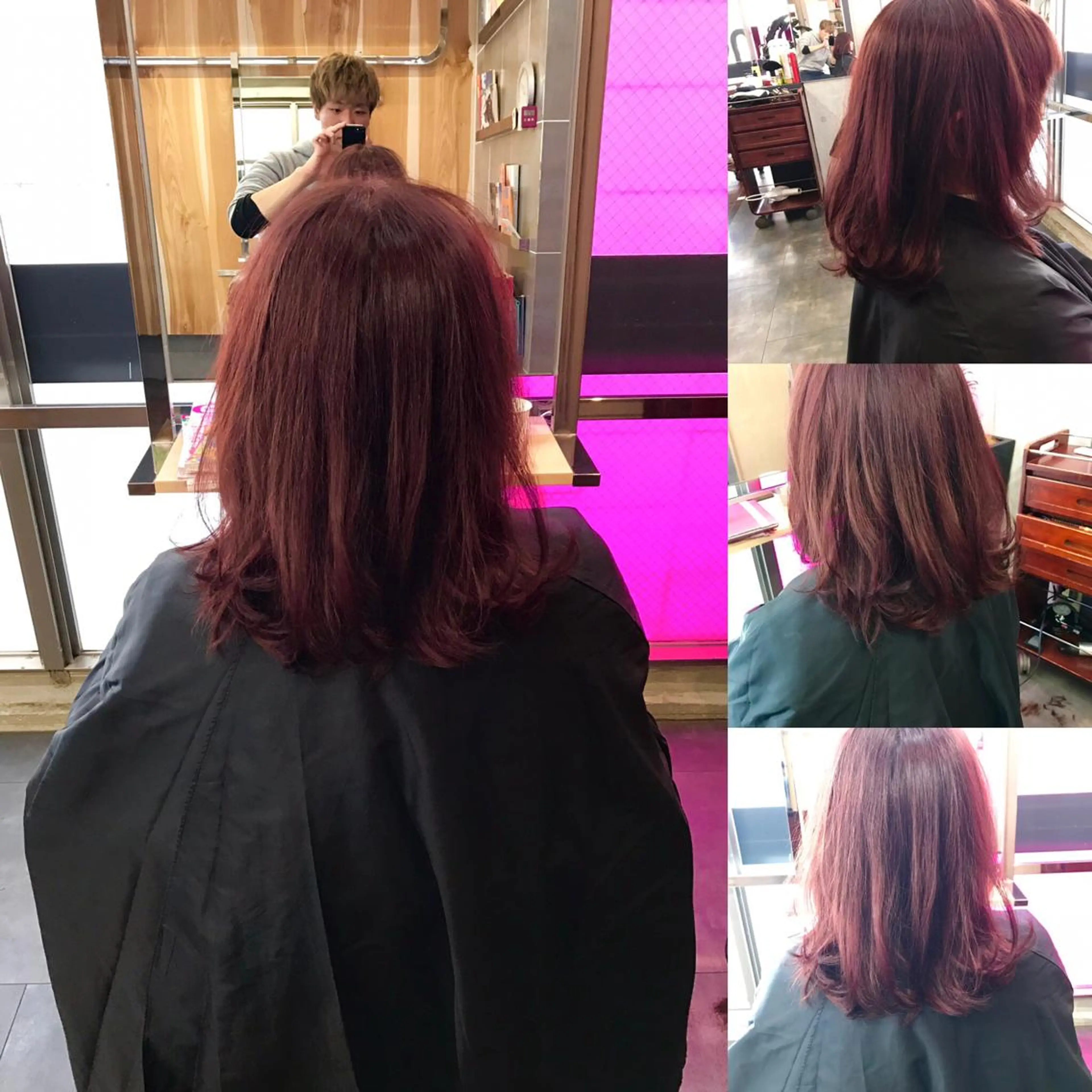 ミディアム カット ヘアカラー 上田 正輝のヘアスタイル