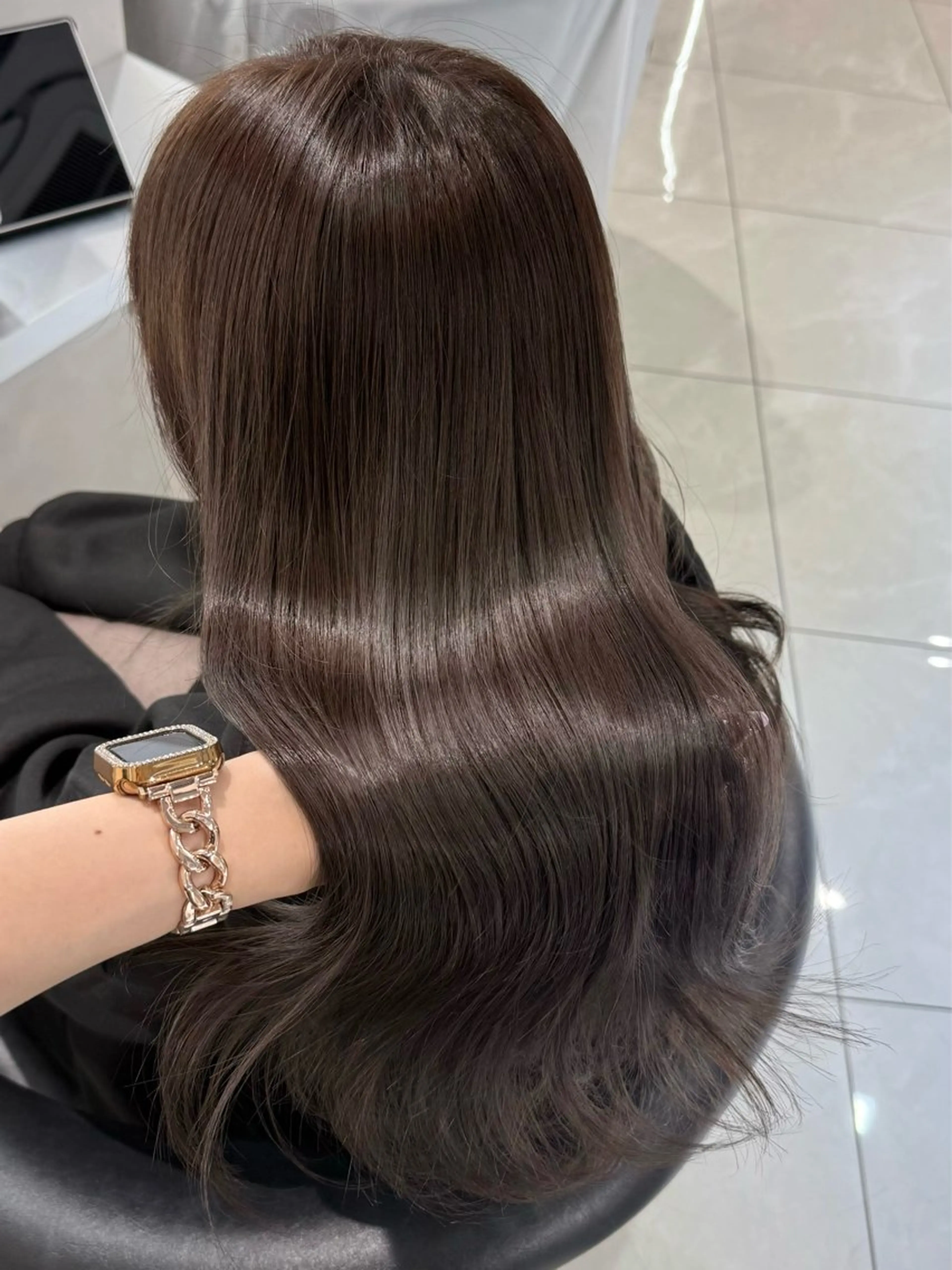 ロング カラー 透明感カラー グレージュ トリートメント カット ヘアカラー トリートメント 韓国ヘア×艶髪🎀 池袋/Rina🩶のヘアスタイル