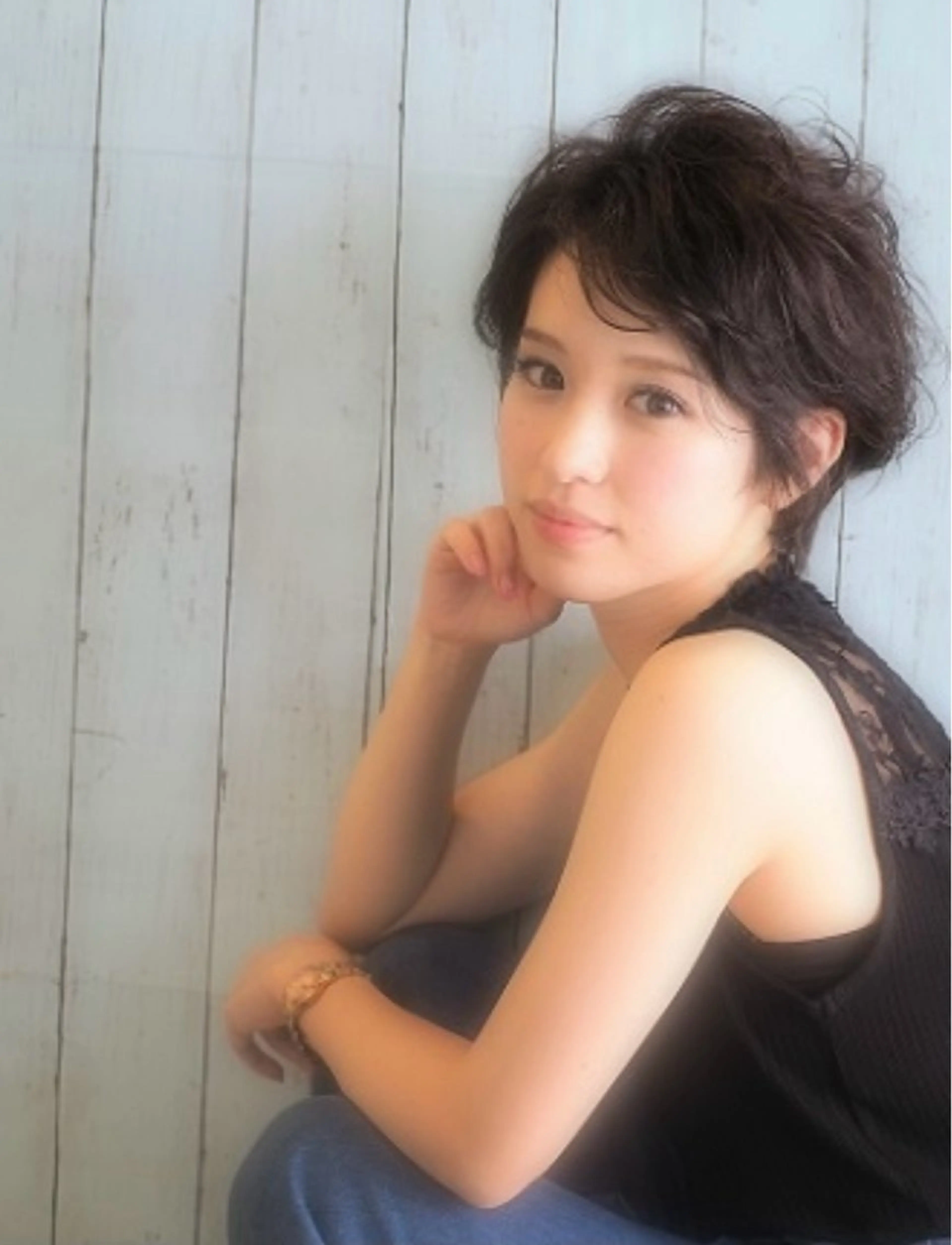 ショート カラー イルミナカラー カット ヘアカラー grand juteのヘアスタイル