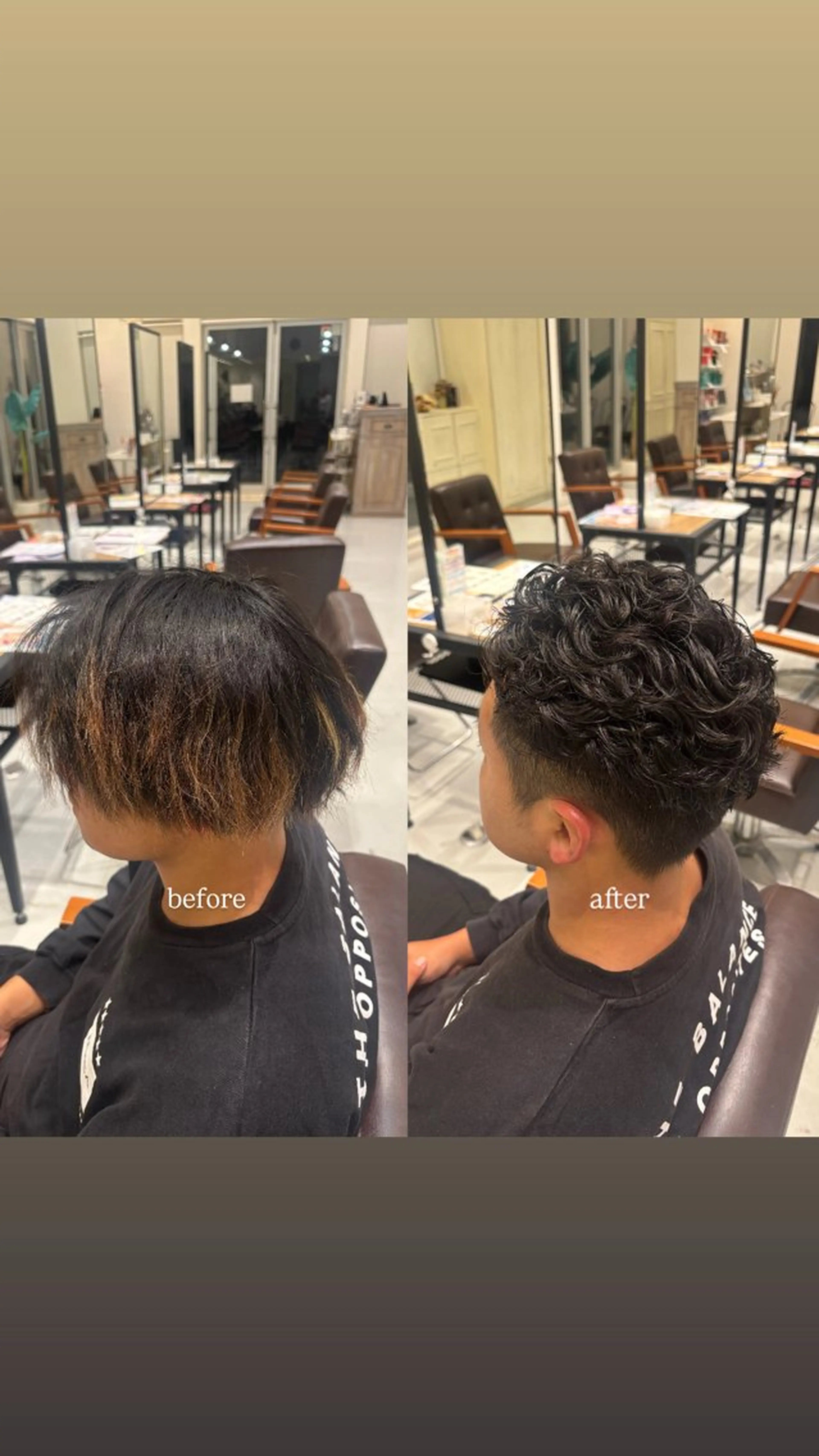 パーマ メンズ はがいふみか/ モデルさん募集中のヘアスタイル