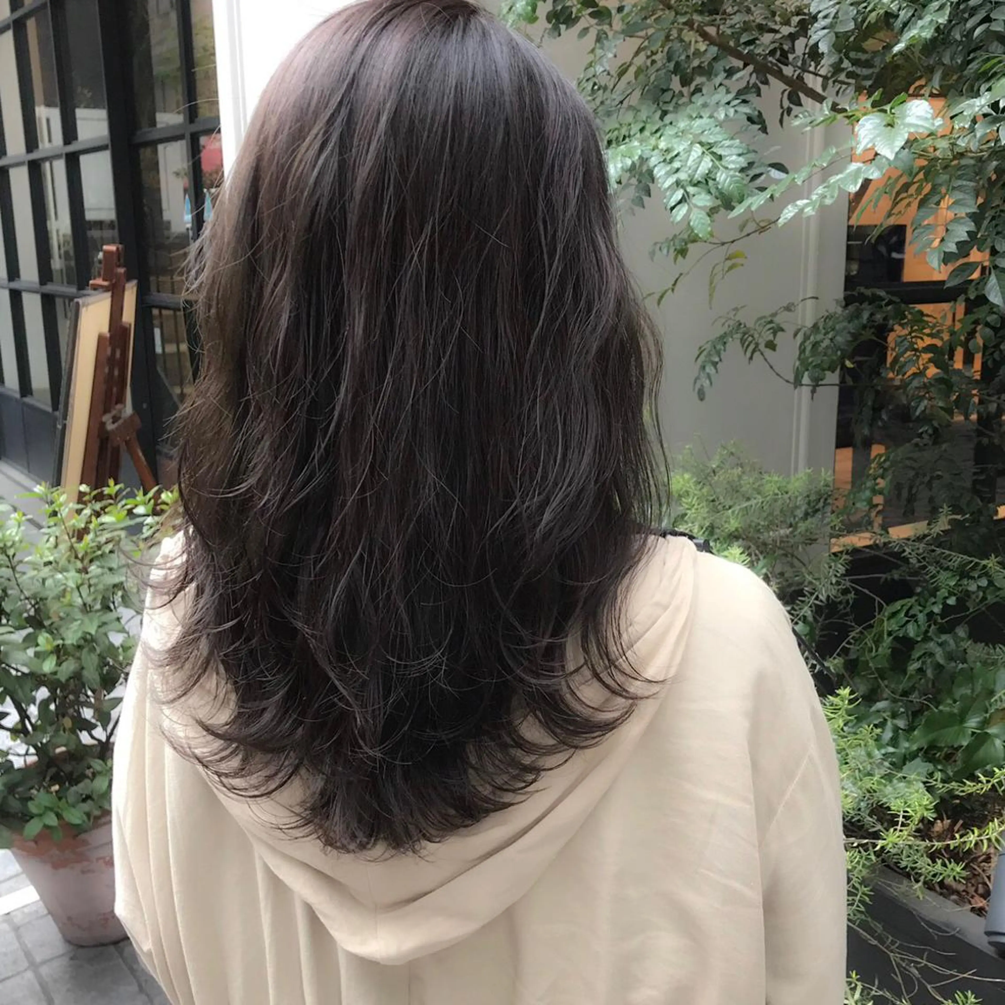 セミロング ハイライト ヘアカラー トリートメント LOMA🇰🇷 銀座クボタのヘアスタイル