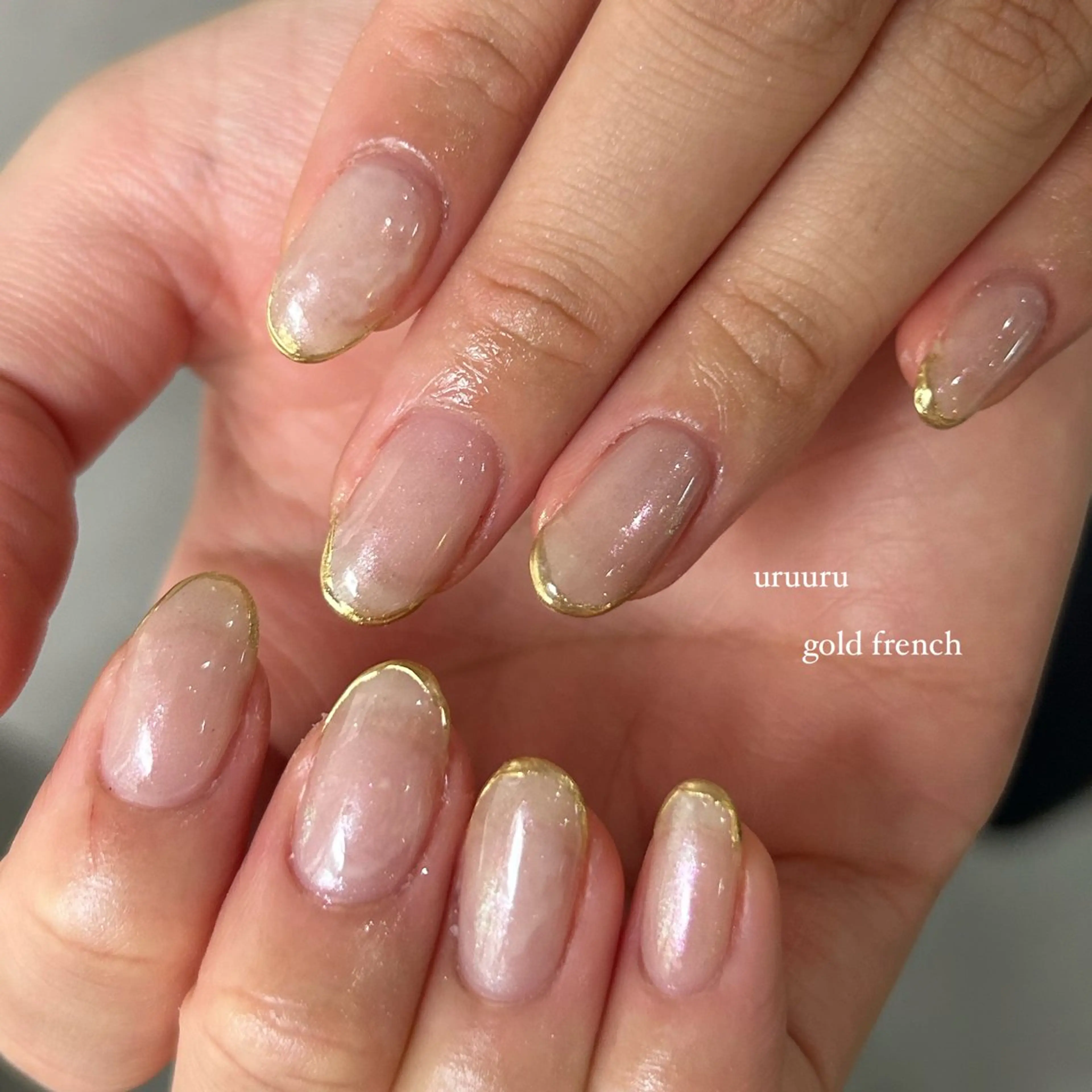 ネイル ゴールド ハンドネイル Etel atelier.のネイルデザイン