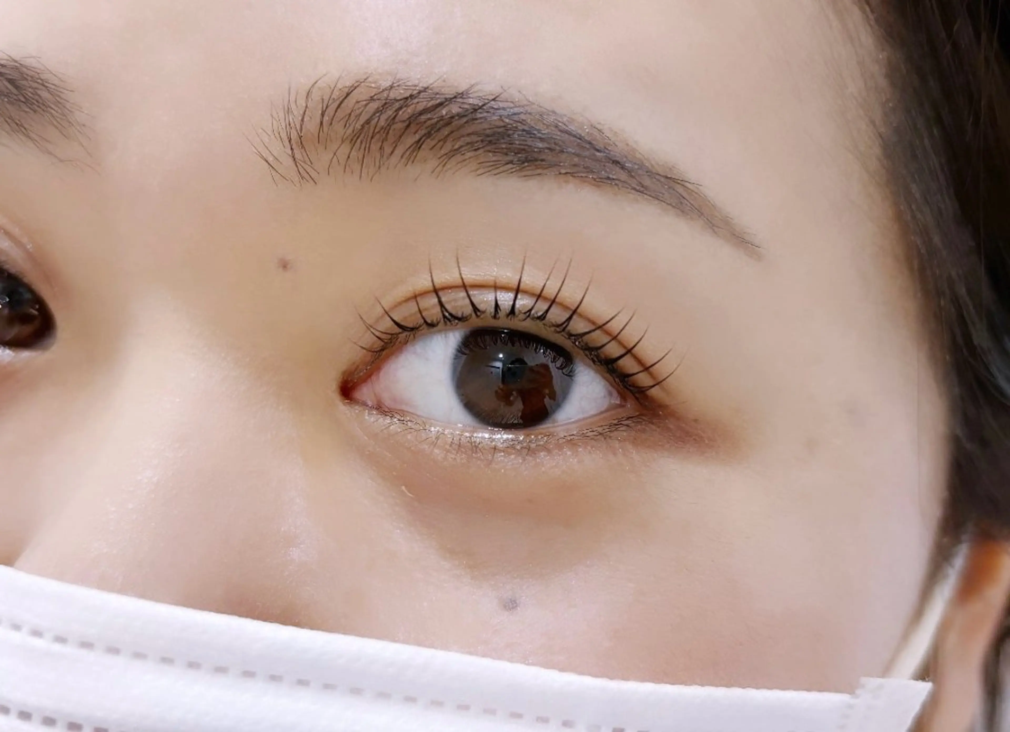 マツエク・マツパ 韓国風マツエク 一重×まつ毛パーマ Nail&Eyelash Rea所属・Rea🌈Coco 韓国風まつげパーマの眉毛・アイブロウイメージ
