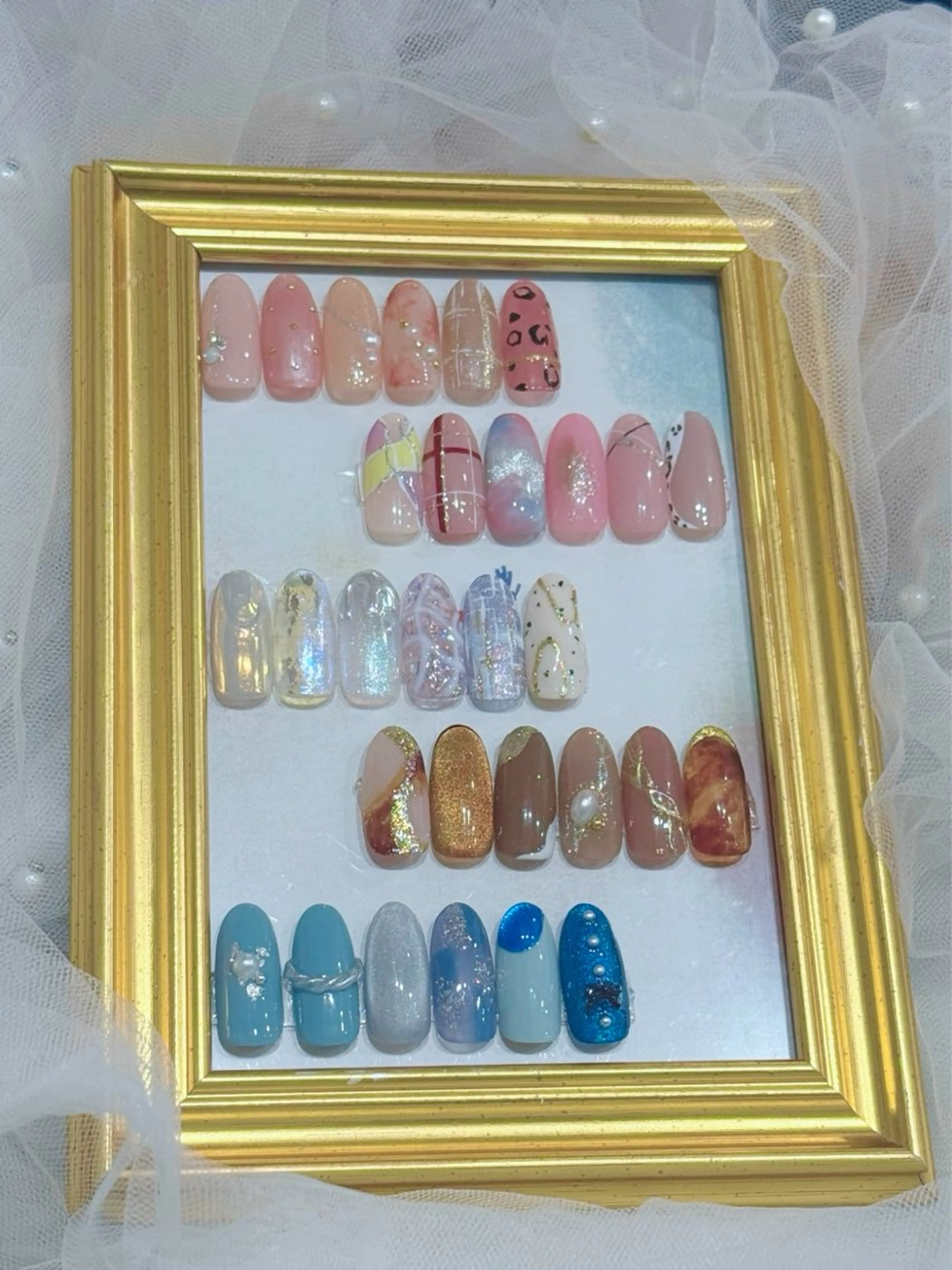 ネイル アートネイル ハンドネイル Grandir しずくのネイルデザイン