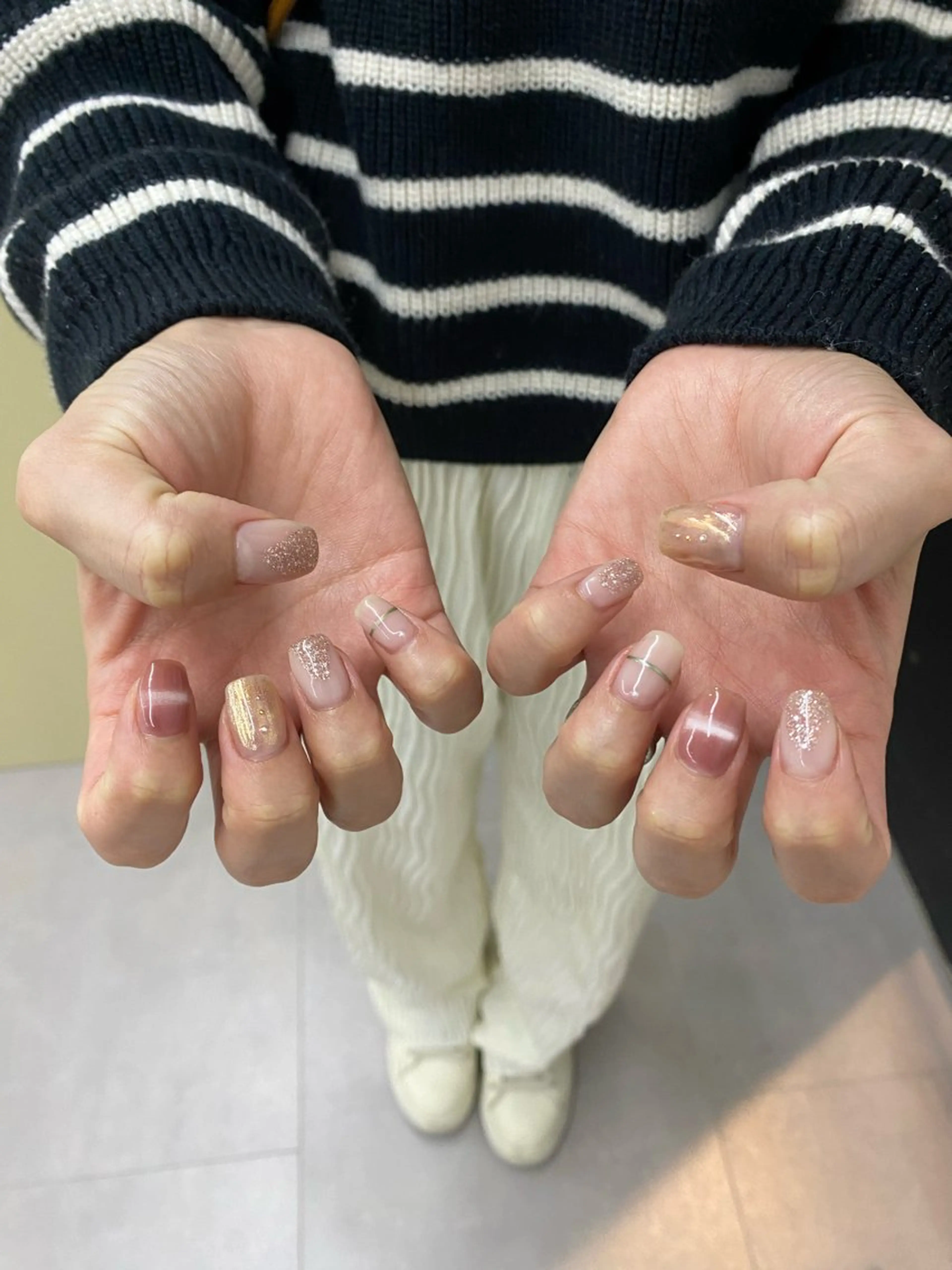 ネイル ニュアンス / 鉱物 natsukiのネイルデザイン