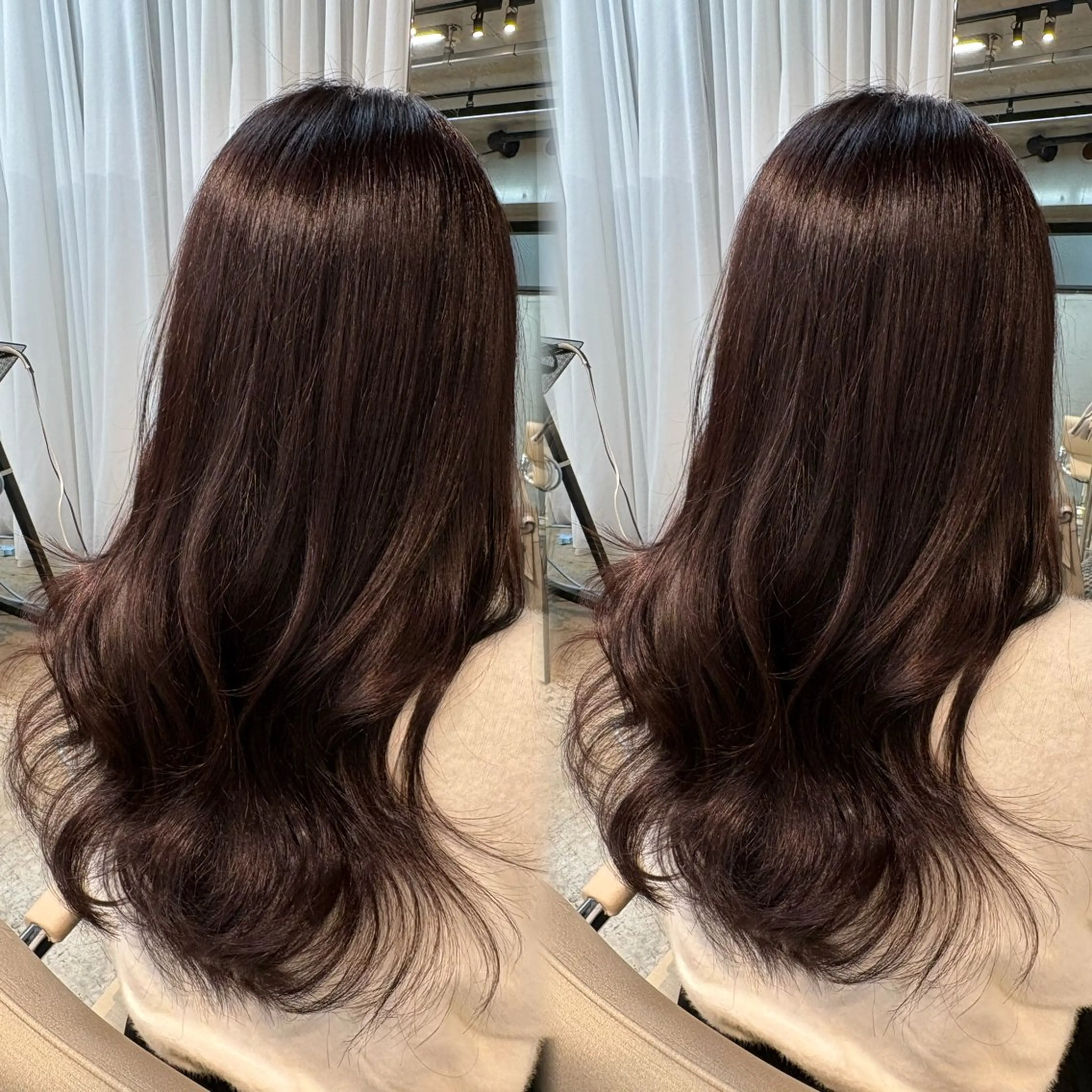 セミロング ヘアカラー ANLY. 明治神宮前所属・アレンジ/暖色カラー 🐇🤍もものヘアスタイル