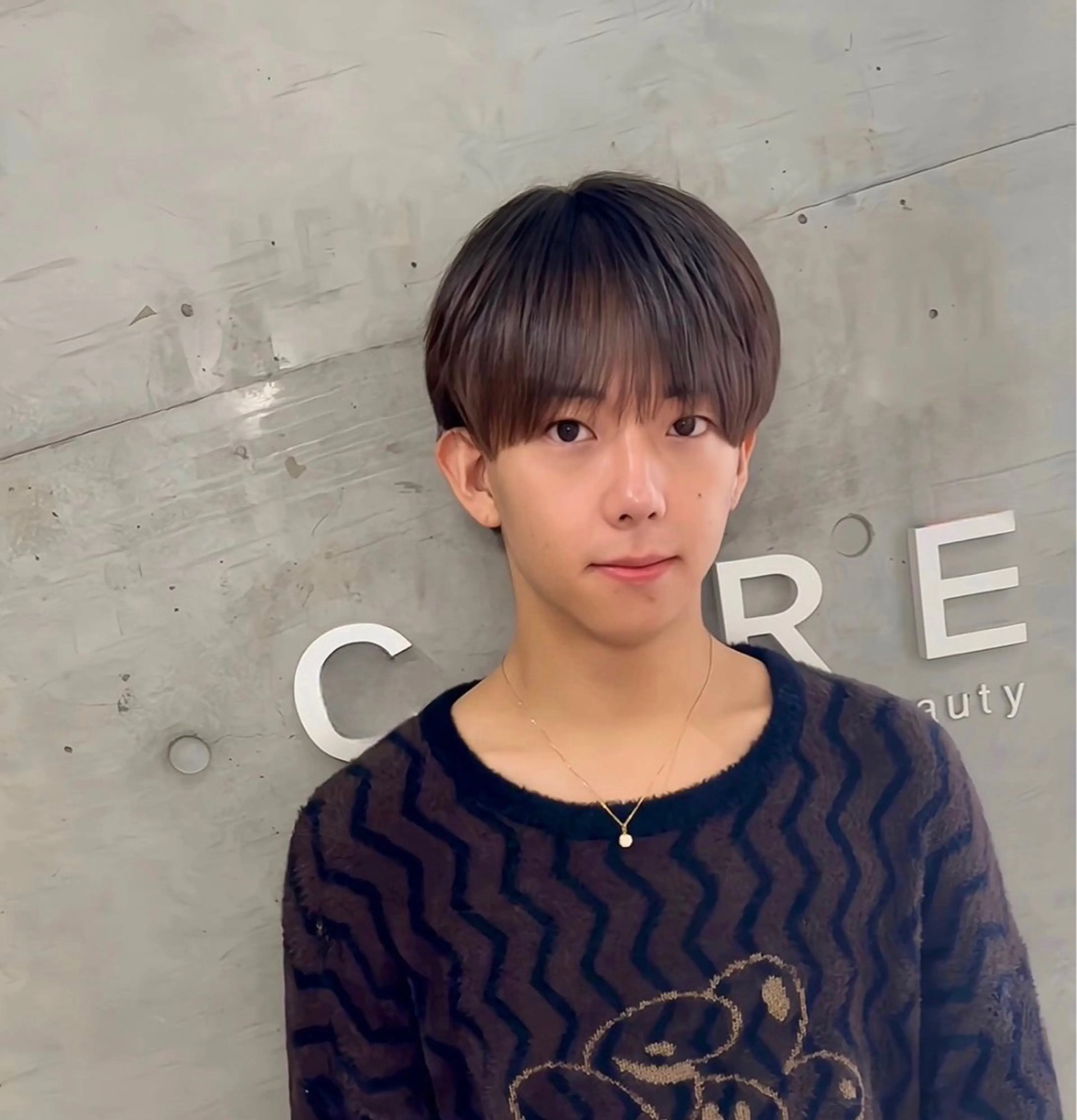 ✂️メンズ限定酸性ストレート+カラー✂️30%OFFメニューダメージレスな酸性ストレートとカラーでツヤツヤな髪の毛へ！！の写真