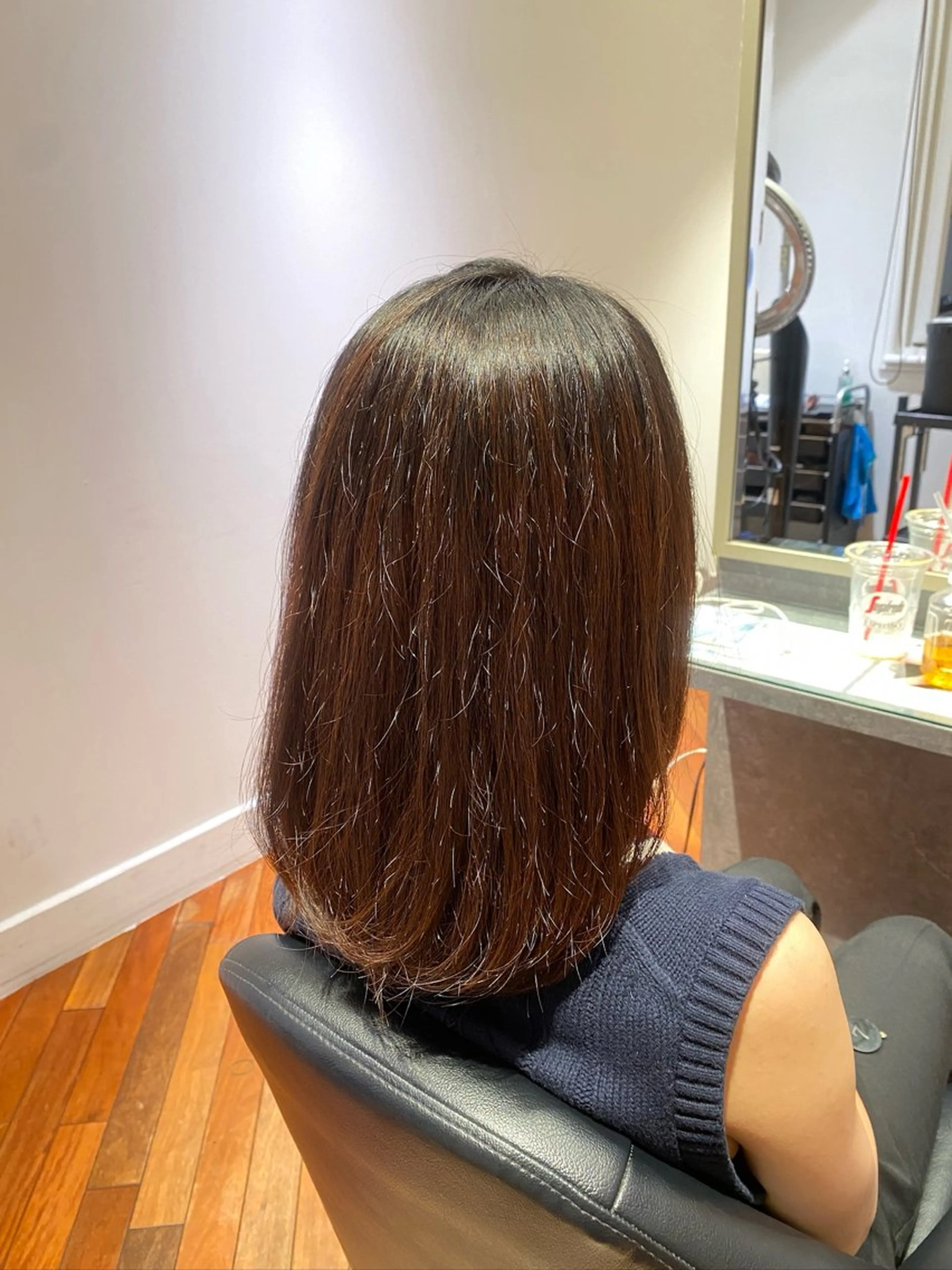 ミディアム パーマ ミディアムパーマ パーマ 🫧Miyu パーマ 縮毛🫧のヘアスタイル