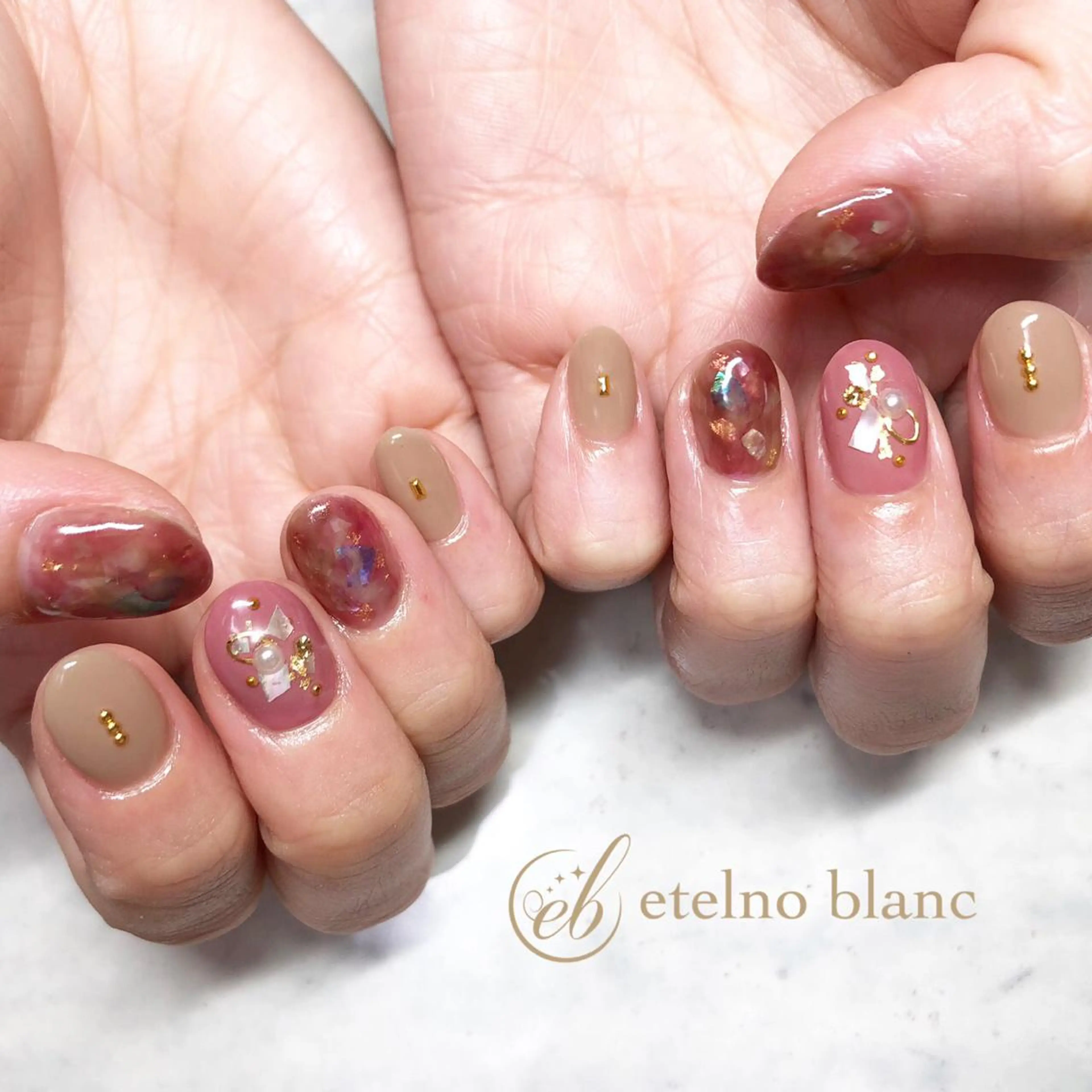 ネイル etelno blanc中目黒のネイルデザイン