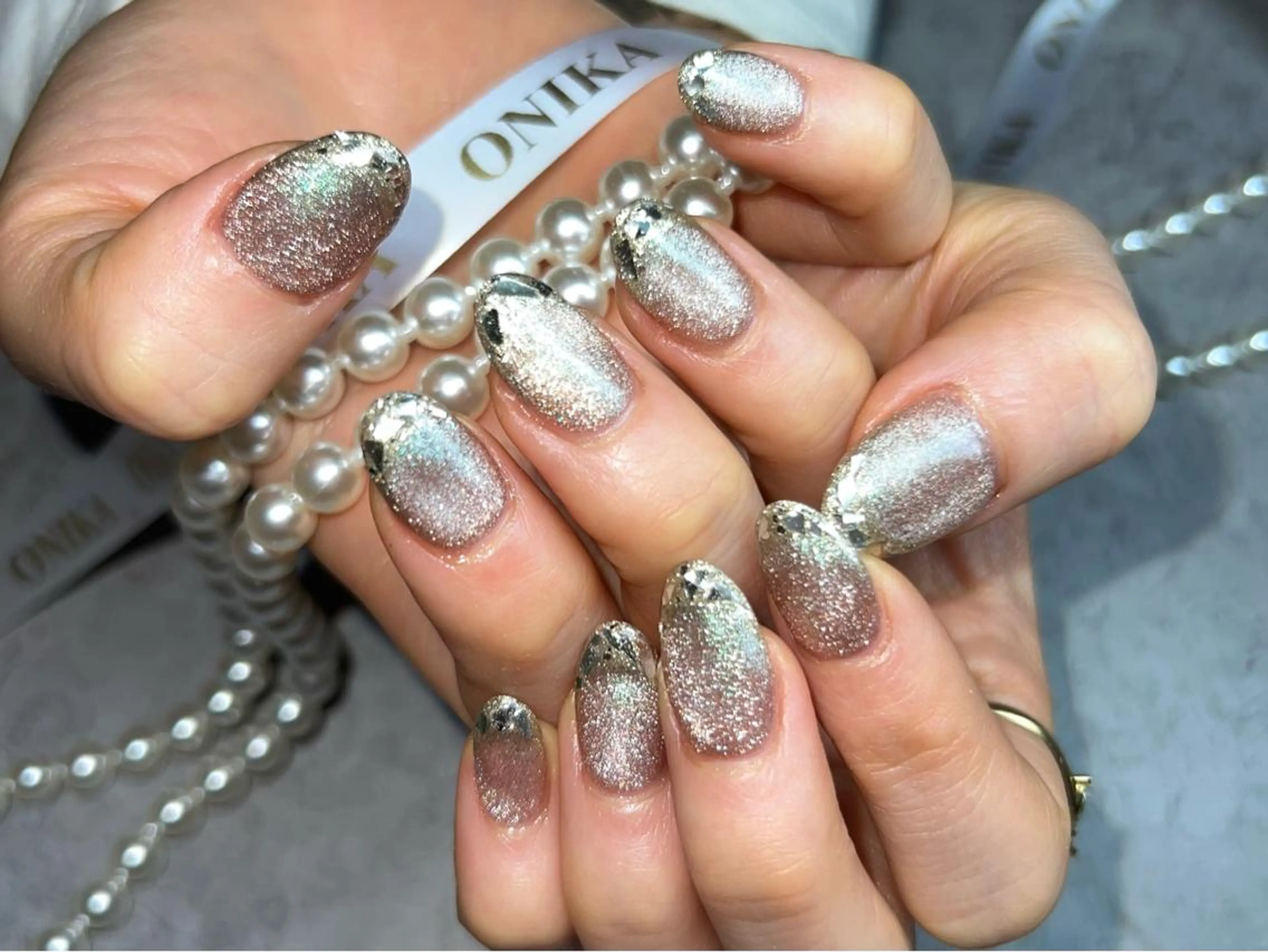 ミディアム ONIKA Nail 青山通り店所属・ONIKA Nail 表参道A4🦋2分のネイルデザイン