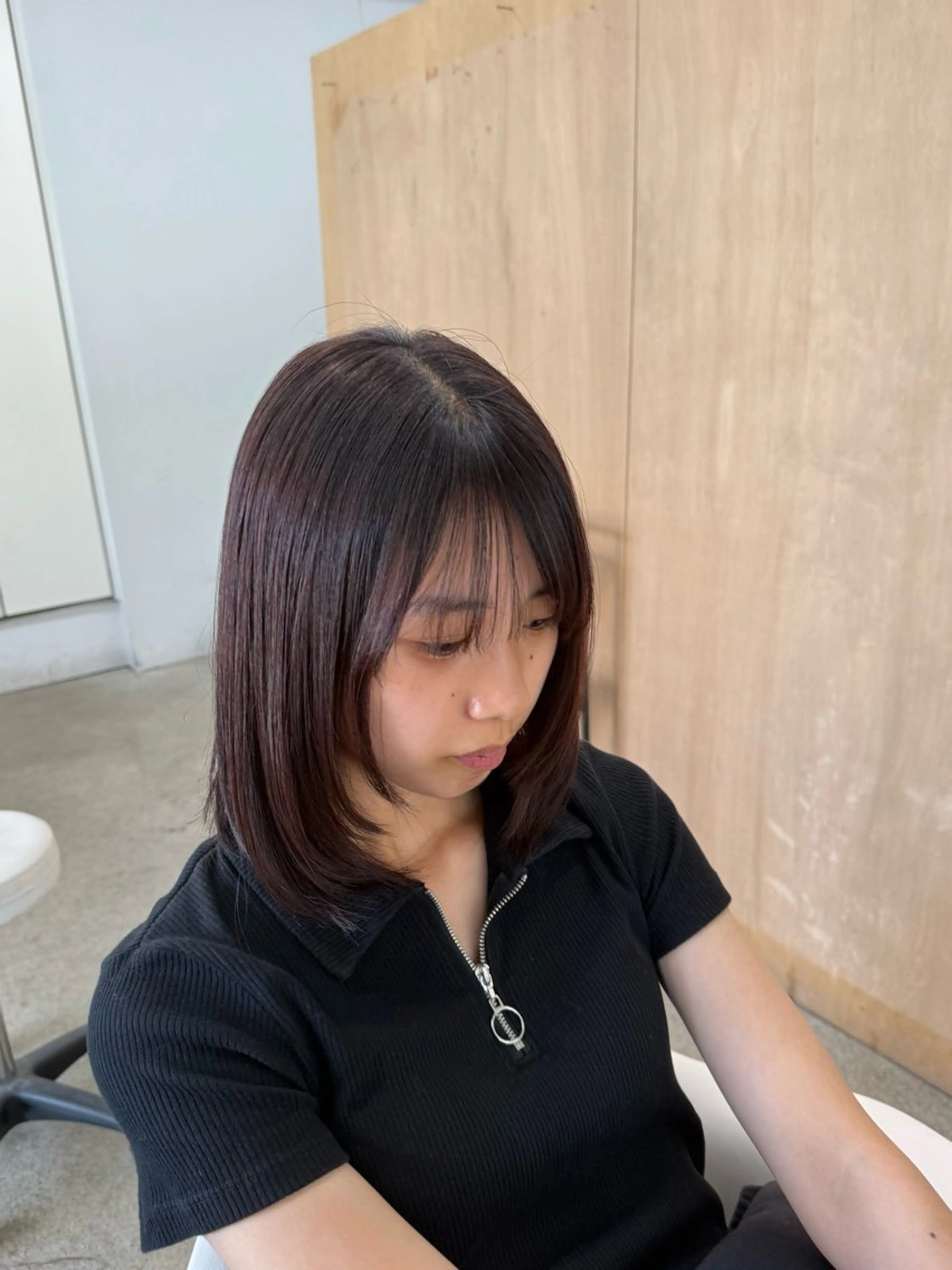 ミディアム カラー カット ヘアカラー トリートメント build所属・秋山 花音のヘアスタイル