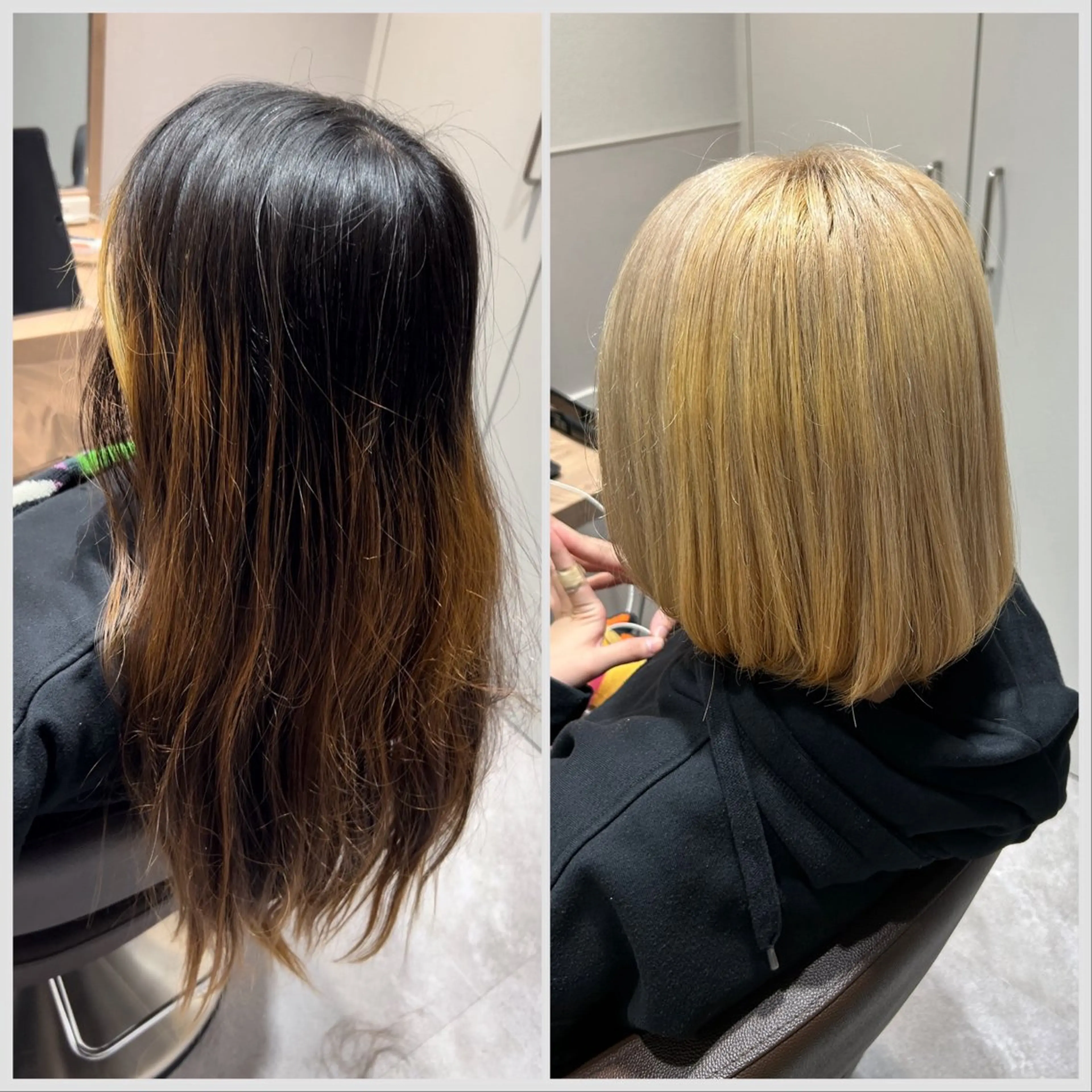 ショート カラー ブリーチ ケアブリーチ ダブルカラー オレンジ ボブ ヘアカラー トリートメント SALOWIN 神戸三宮店所属・【三宮/ブリーチ なしカラー】高田祐也のヘアスタイル