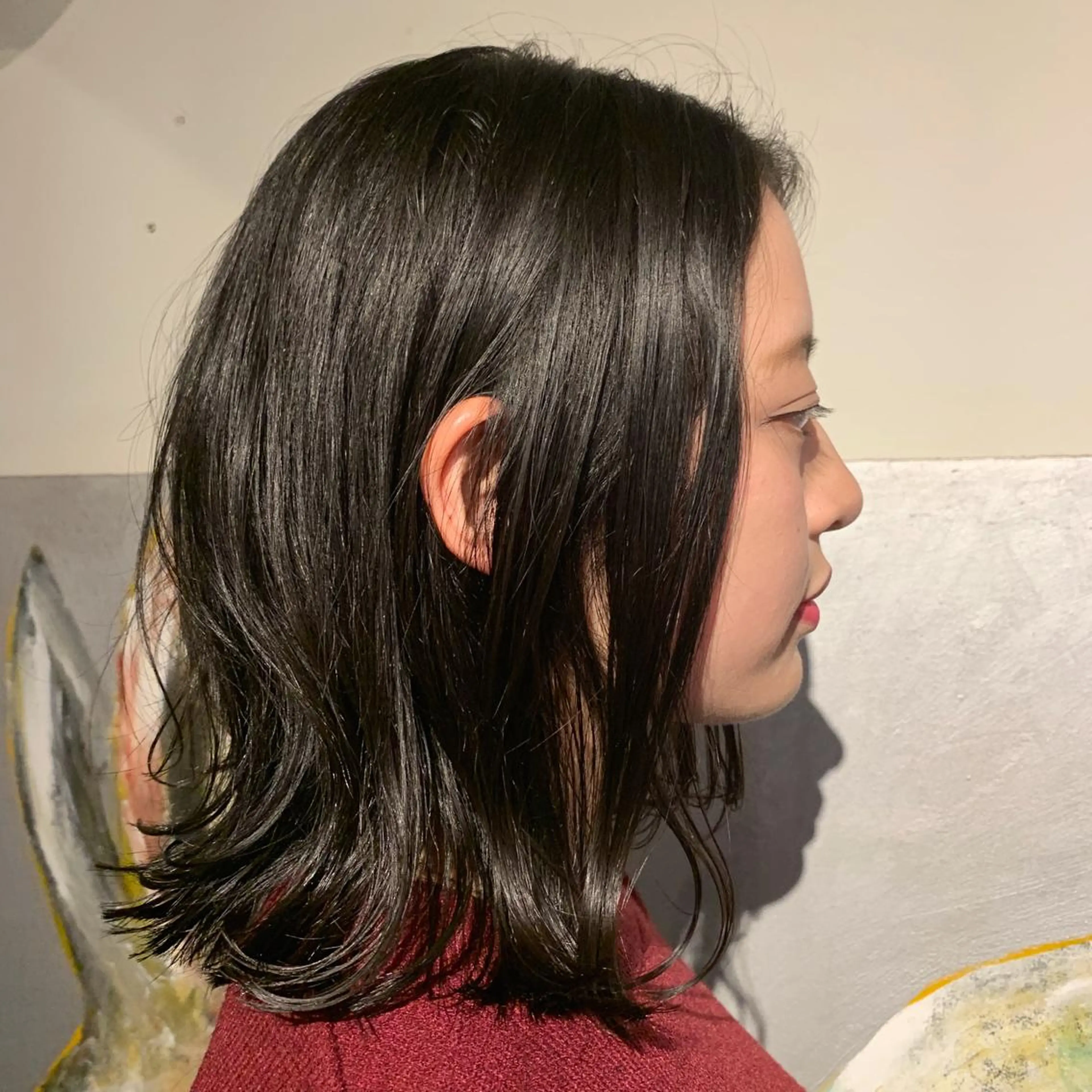 ミディアム カラー YARD【学芸大学】 🌈カット無料✨のヘアスタイル