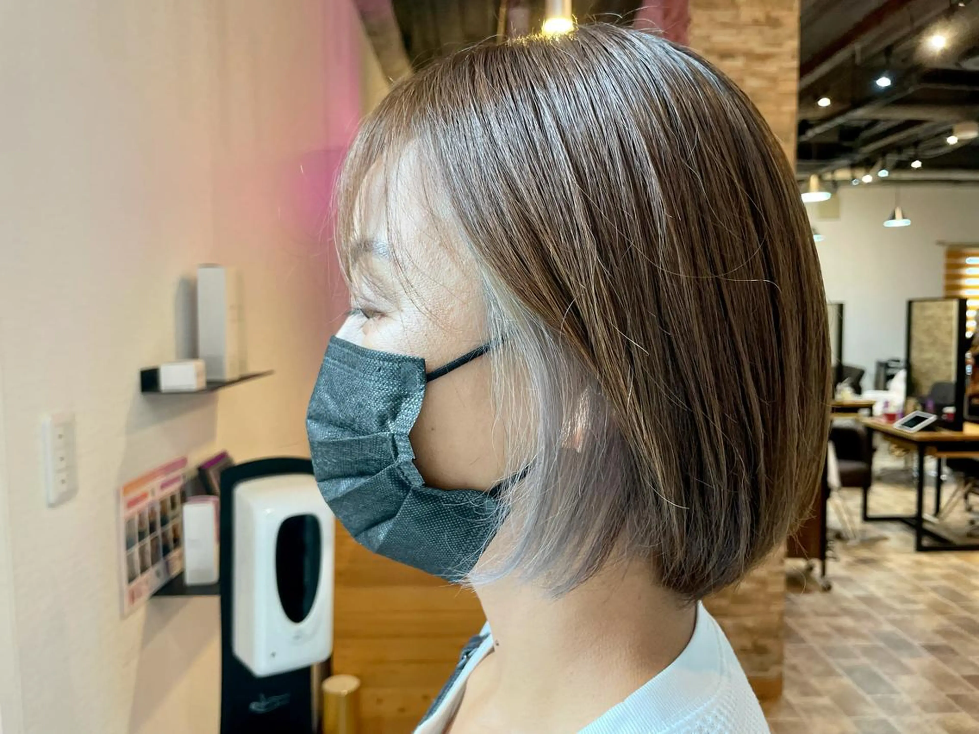 ショート SALOWIN心斎橋Suite店所属・ブリーチ毛にもできる 縮毛矯正|鷹司郎のヘアスタイル