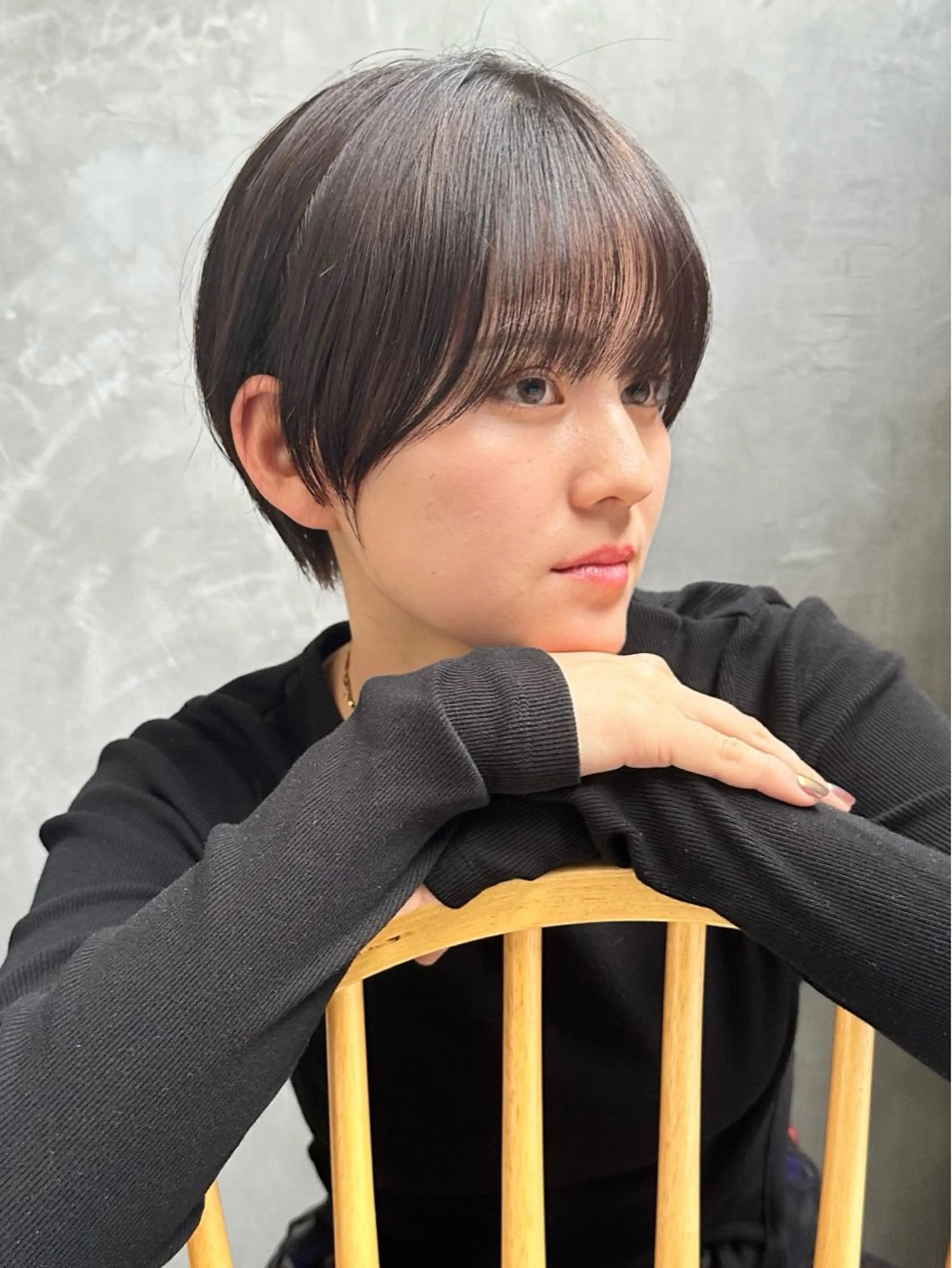 ショート カット ヘアカラー はまだ かんたのヘアスタイル