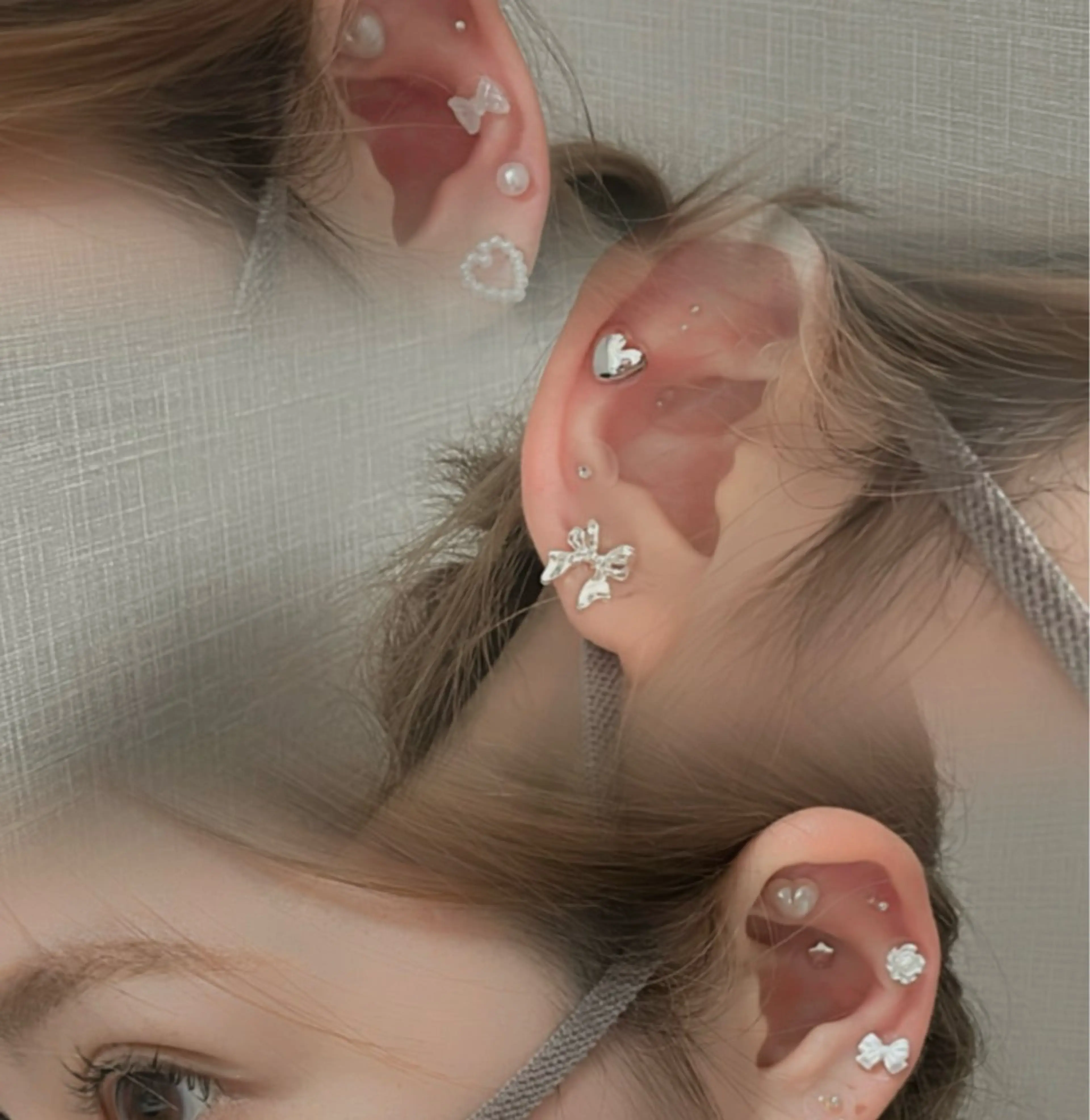 mimitubo jewelry やり放題コース🪿✨　（目安20粒/大きいパーツ両耳で4個まで）の写真