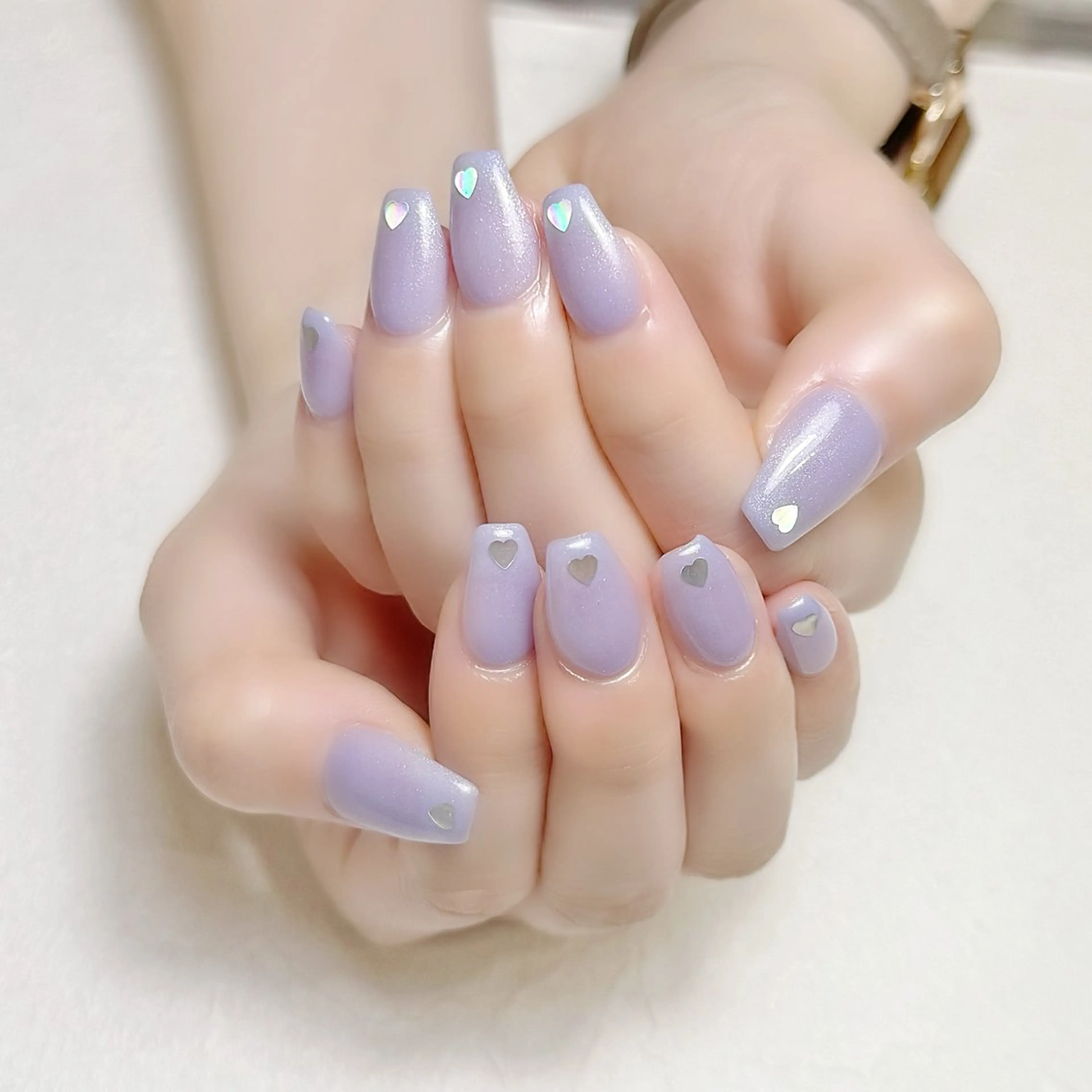 ネイル ハート オフィスネイル シンプルネイル rouse nail RISATOのネイルデザイン