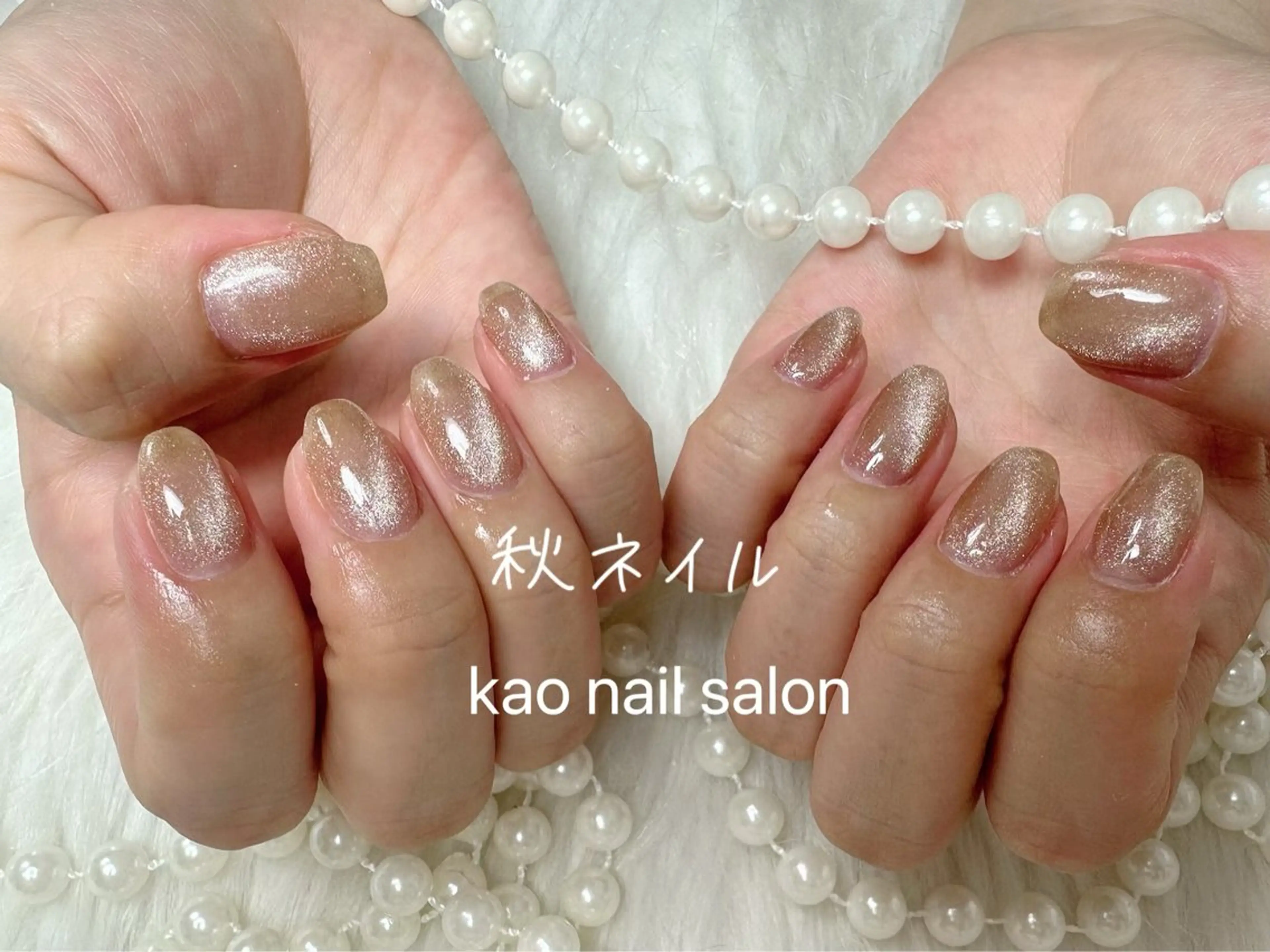 ネイル マグネットネイル ハンドネイル kao nail マグネット/長さだしのネイルデザイン