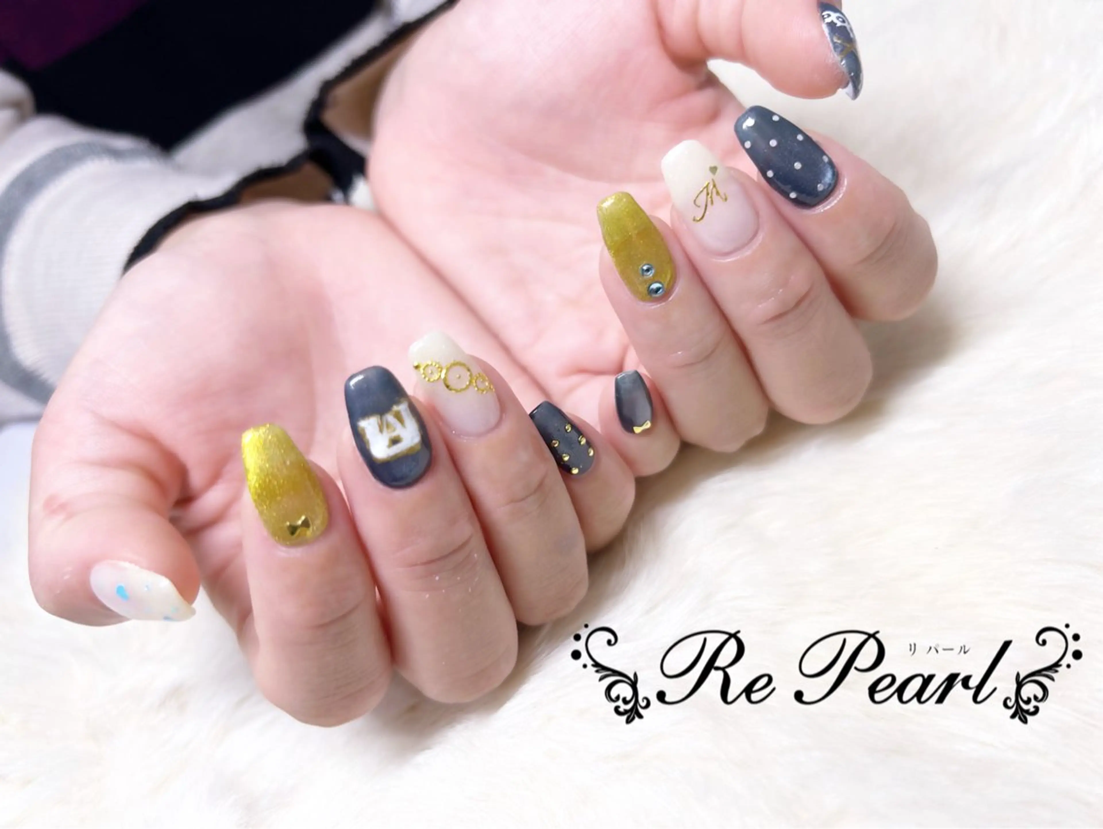 ネイル ハンドネイル Re Pearl～コーディネートサロン～ 市駅前店所属・NARUMI HYODOのネイルデザイン