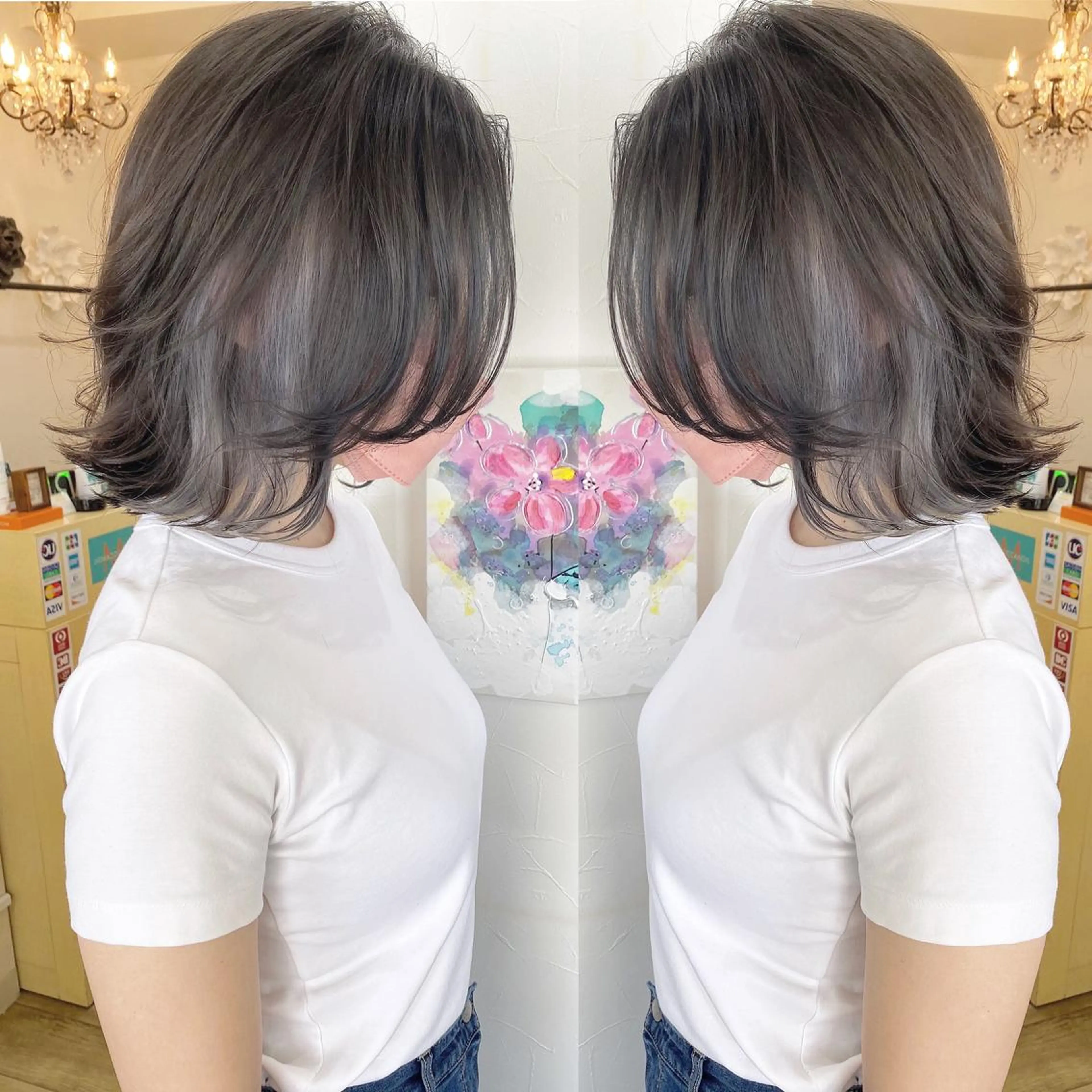 ミディアム カラー インナーカラー カット ヘアカラー grand juteのヘアスタイル