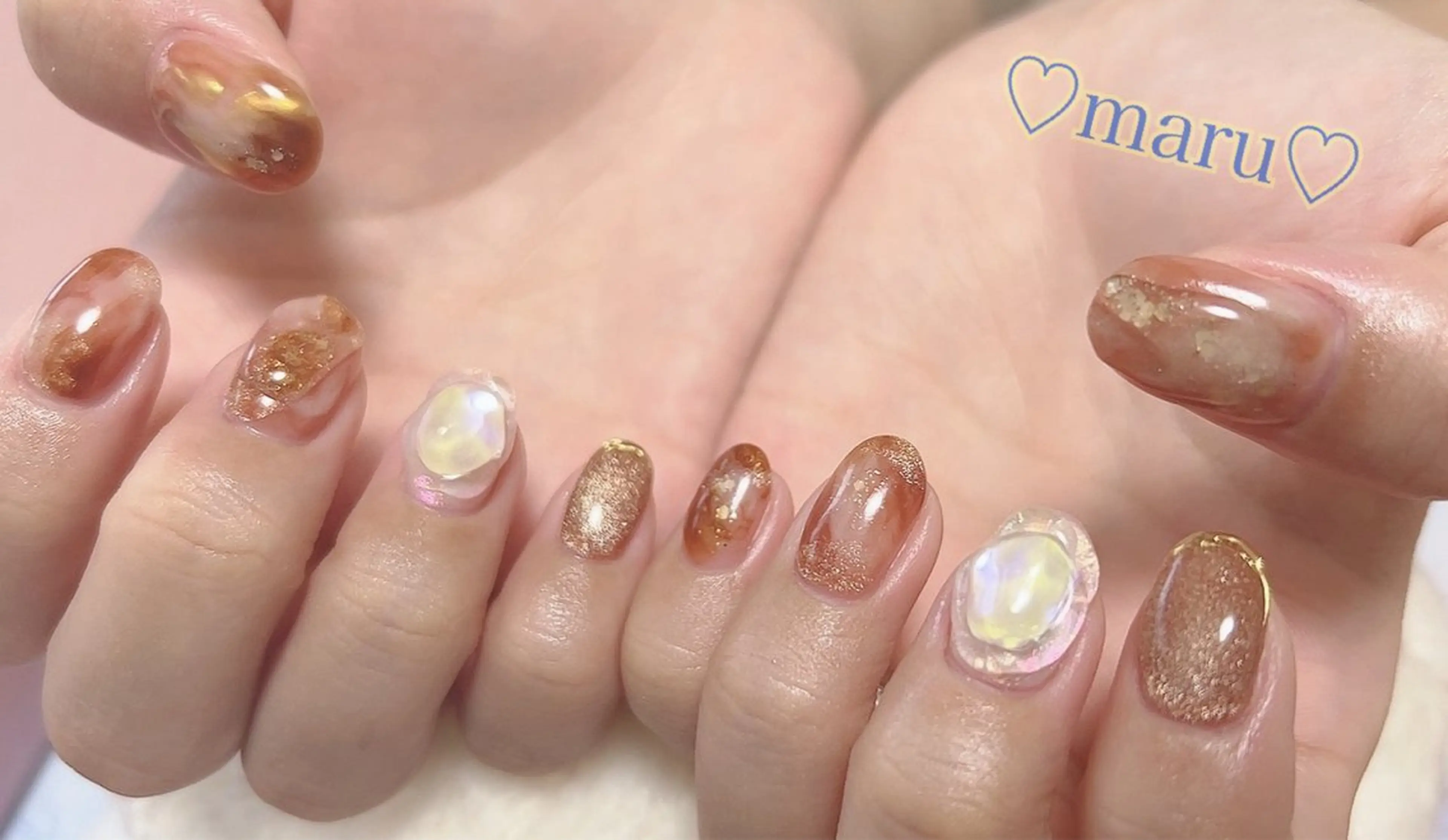 ネイル ハンドネイル フットネイル まるみ ♡のネイルデザイン