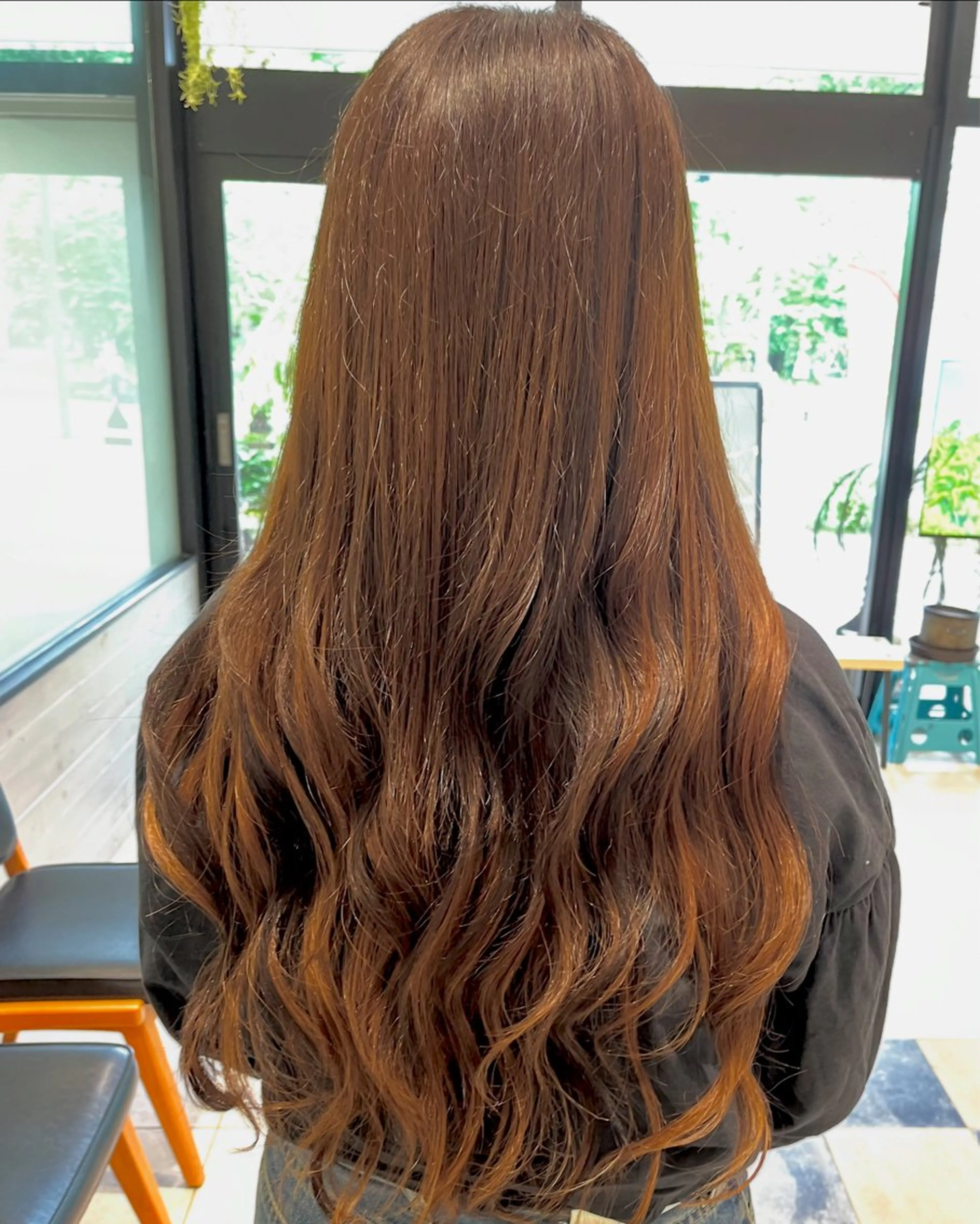 ロング カラー ヘアカラー エクステ 立川/シールエクステ /みづきのヘアスタイル