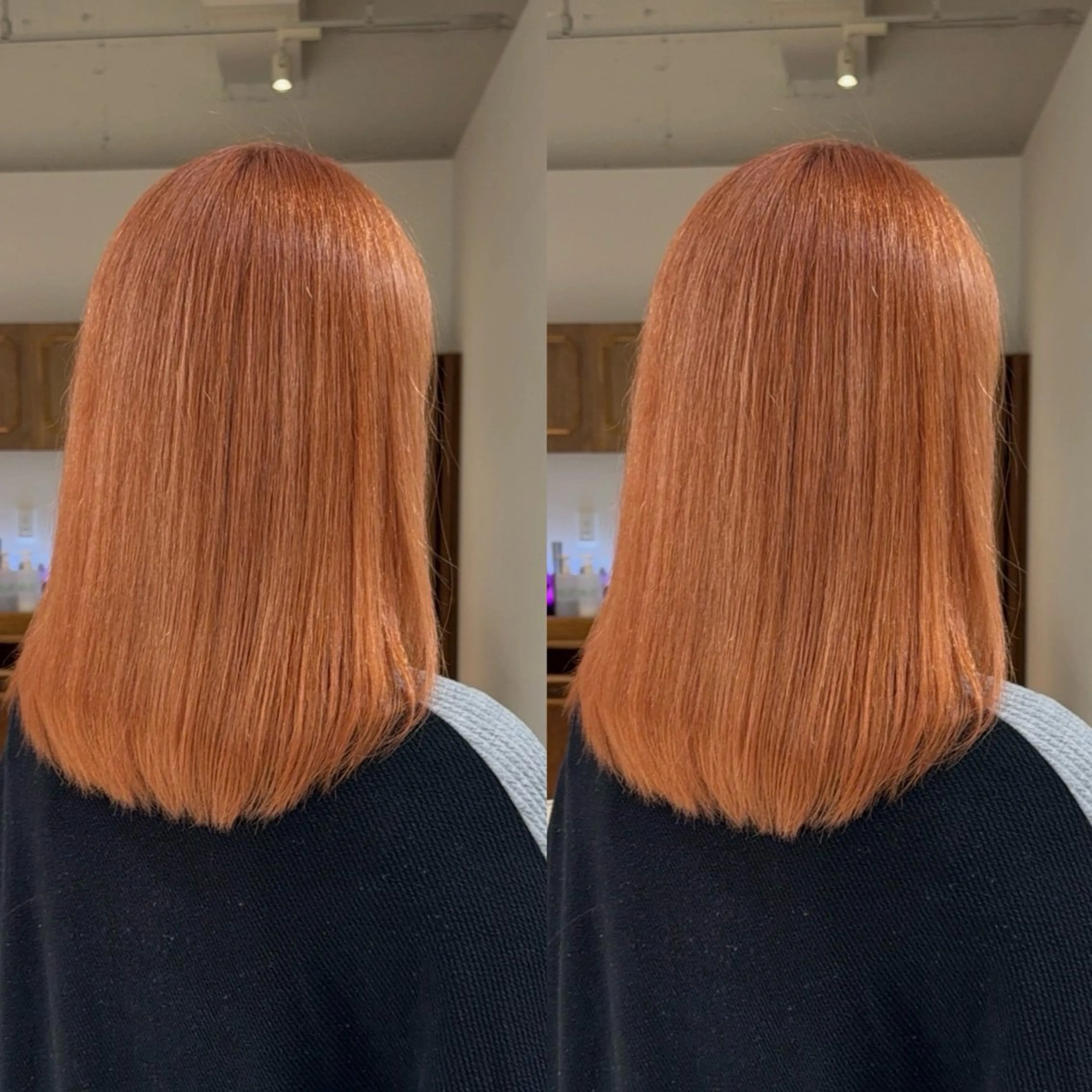 ロング カラー オレンジ 🫧艶髪矯正🫧 伊原修子のヘアスタイル