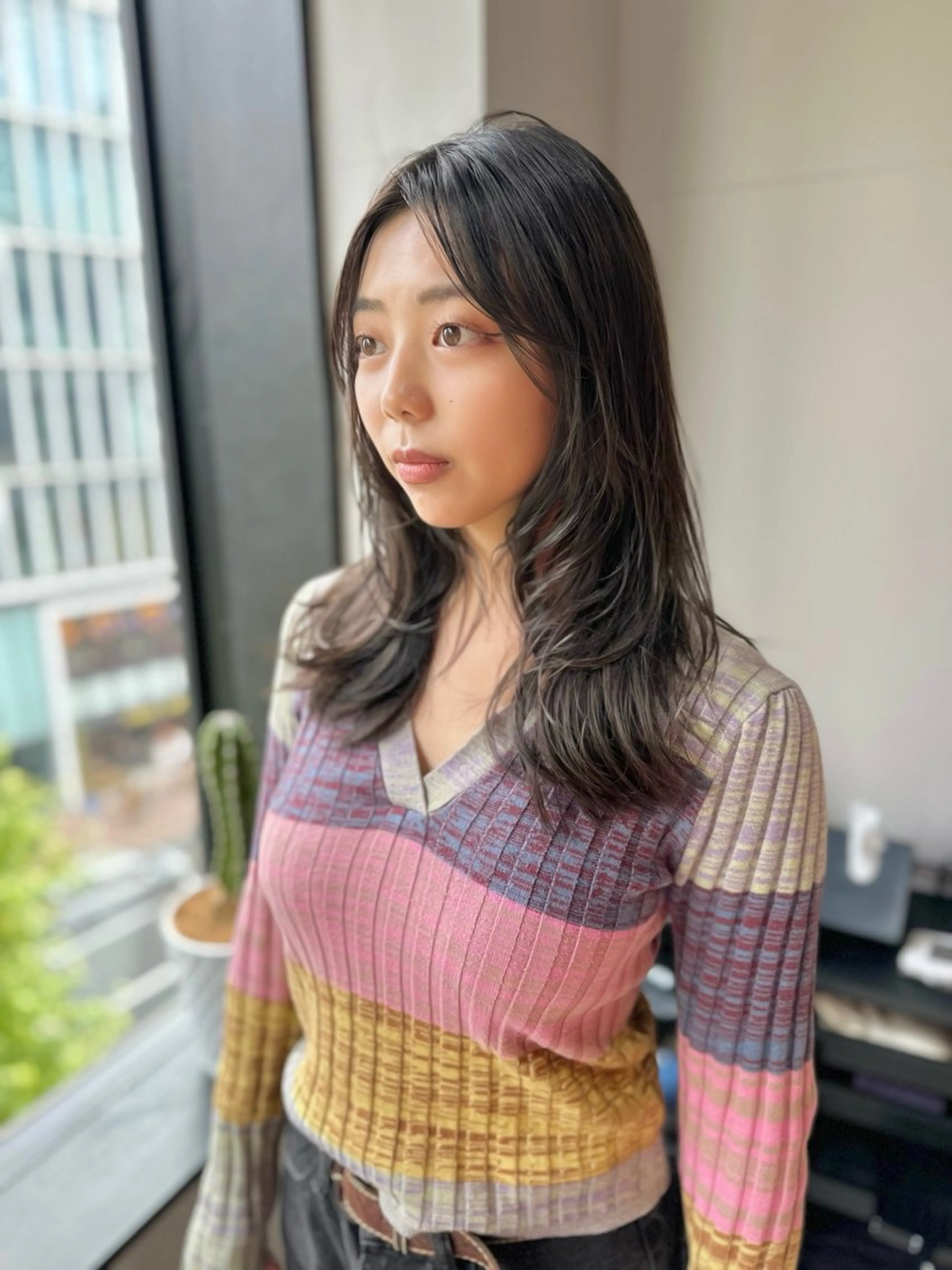 ロング 髪質改善 レイヤーカット KURO/ズボラでも できる韓国ヘアのヘアスタイル