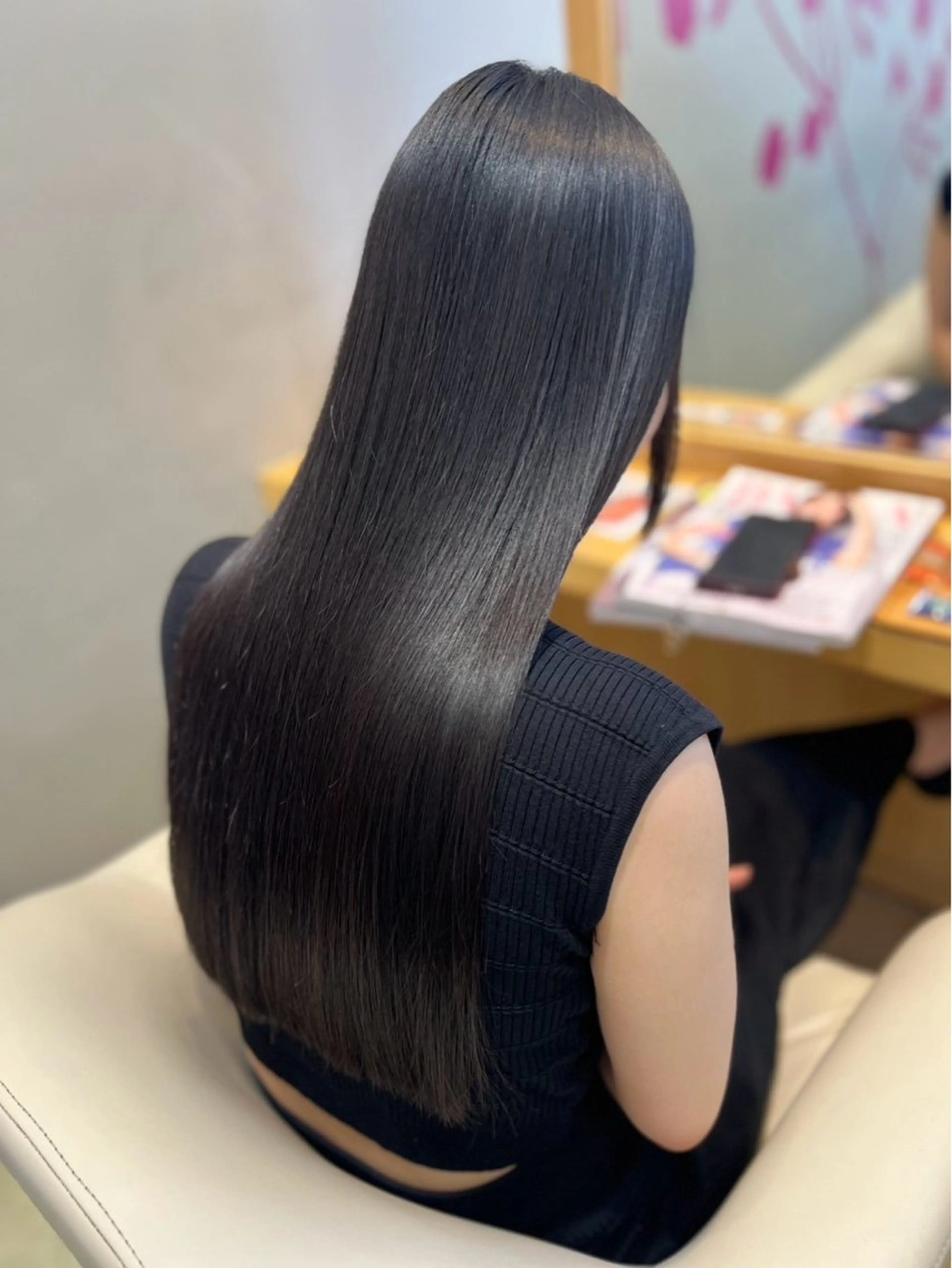 セミロング 山口 萌々子のヘアスタイル
