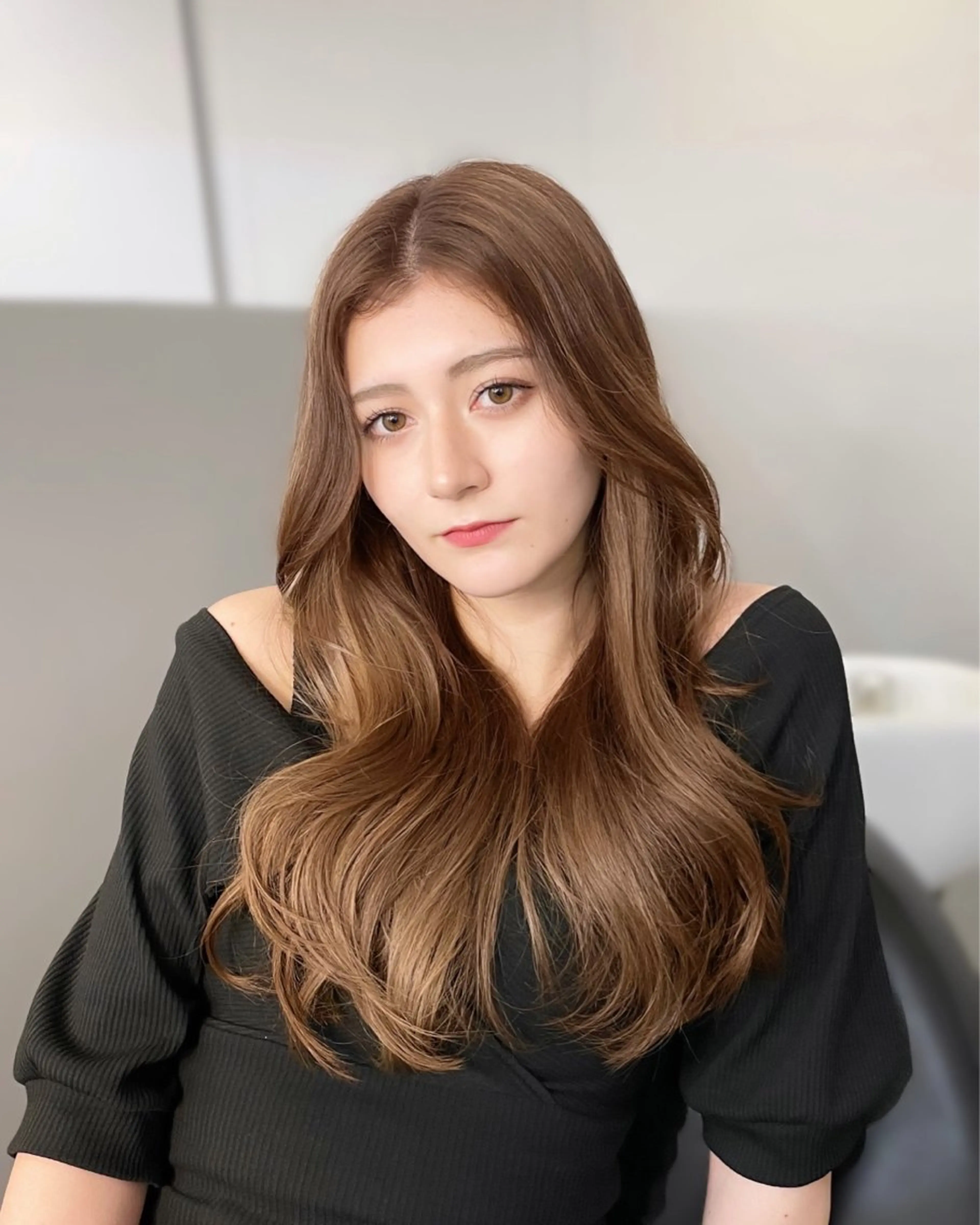 ロング カラー カット ヘアカラー トリートメント 🦋韓国系指名No1 店長/圓山 祐也🦋のヘアスタイル