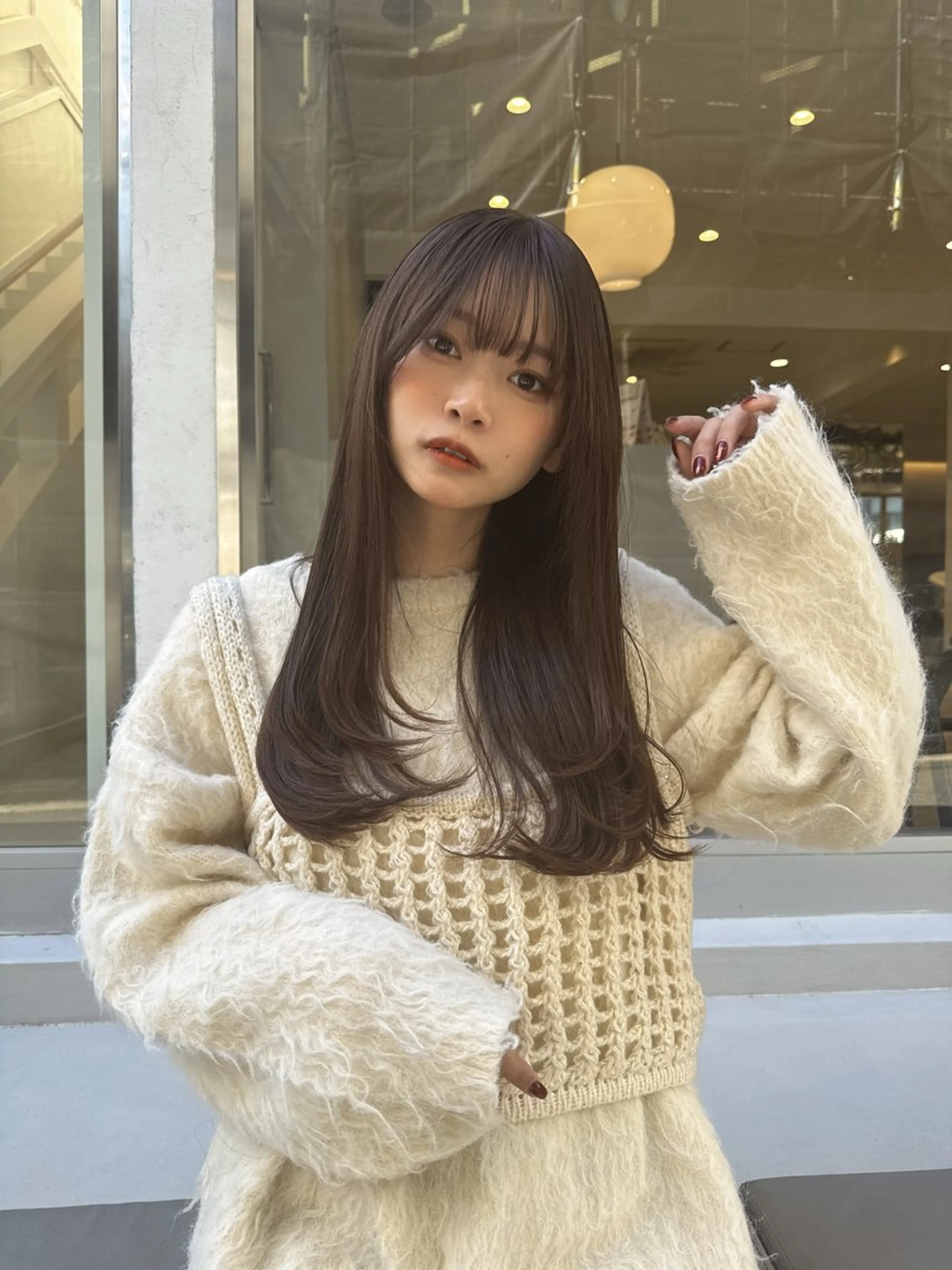 ミディアム カラー カット ヘアカラー トリートメント 原宿/艶仕上げ 🫧TAISEIのヘアスタイル